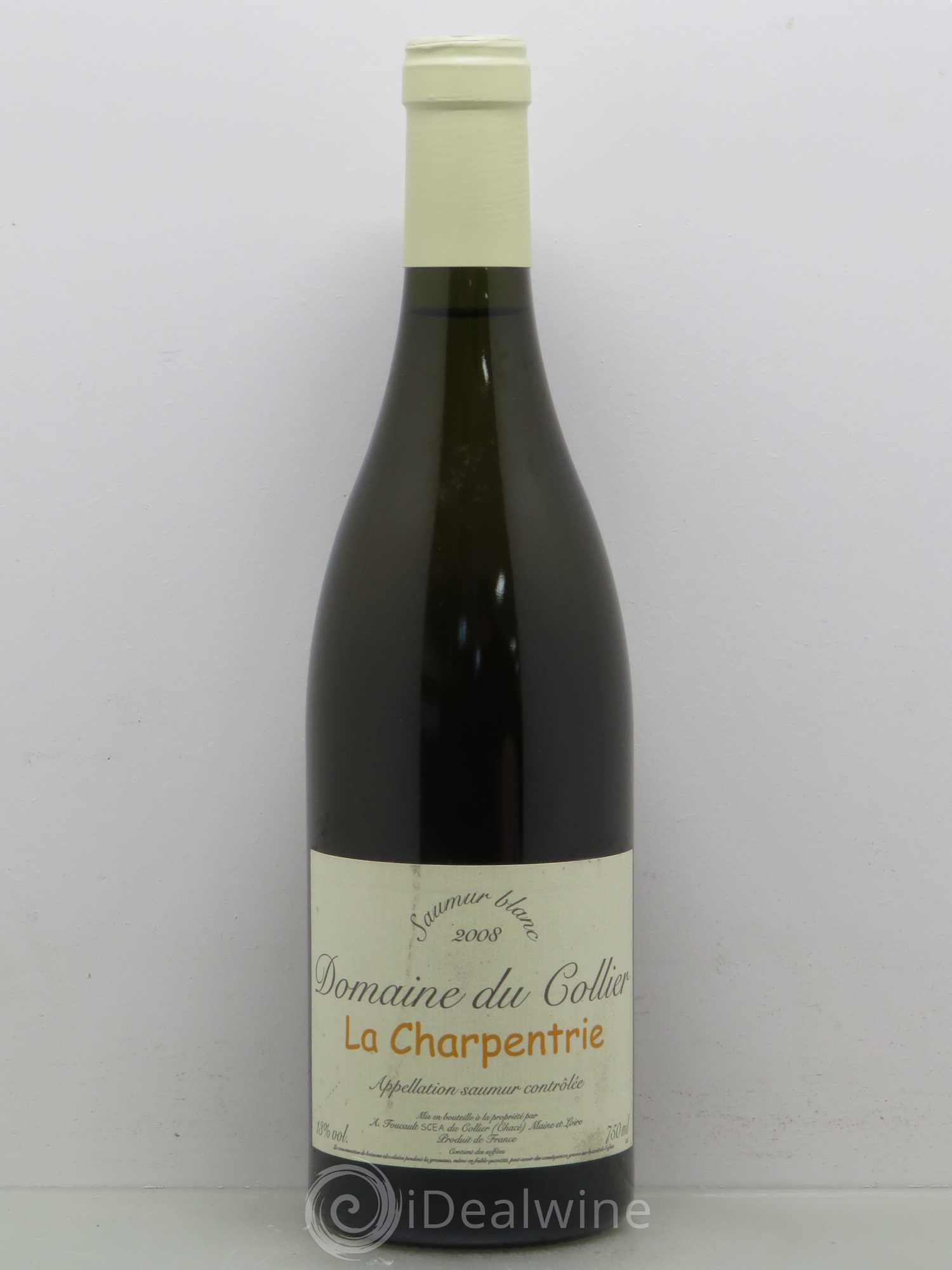 Saumur La Charpentrie Domaine du Collier (sans prix de réserve) 2008 - Lot de 1 bouteille - 0