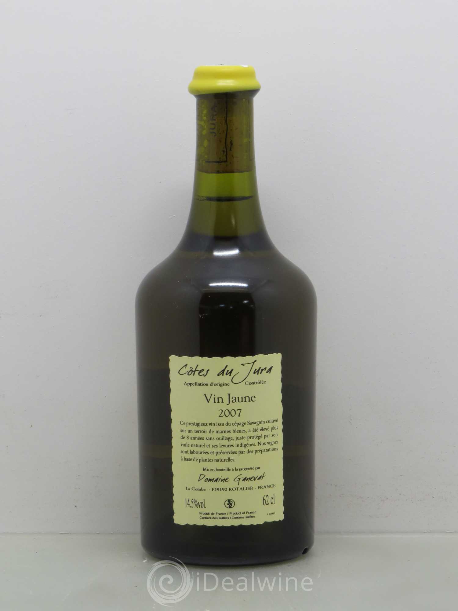 Côtes du Jura Vin Jaune Jean-François Ganevat (Domaine) 2007 - Lot de 1 bouteille - 1