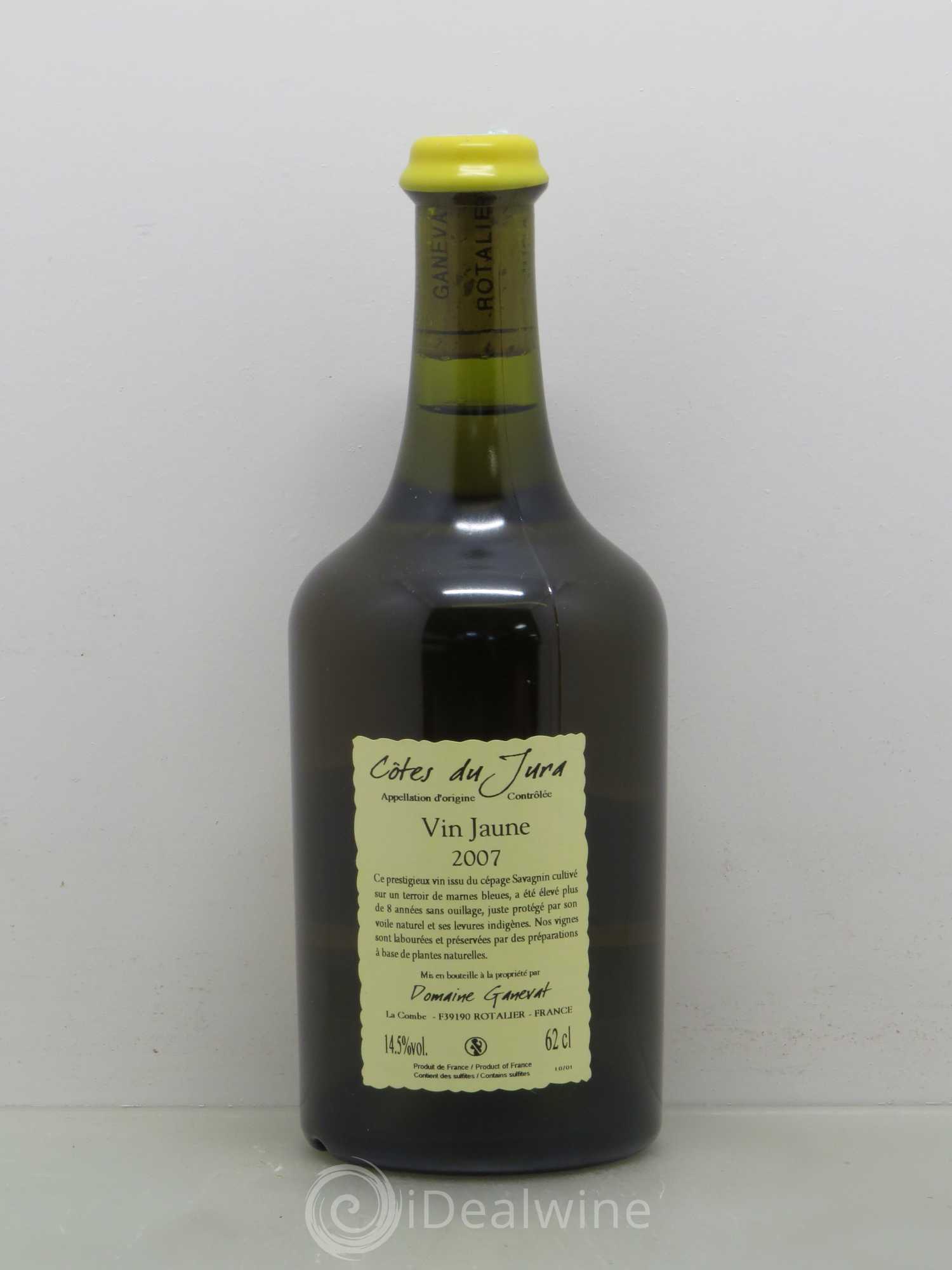 Côtes du Jura Vin Jaune Jean-François Ganevat (Domaine) 2007 - Lot de 1 bouteille - 1