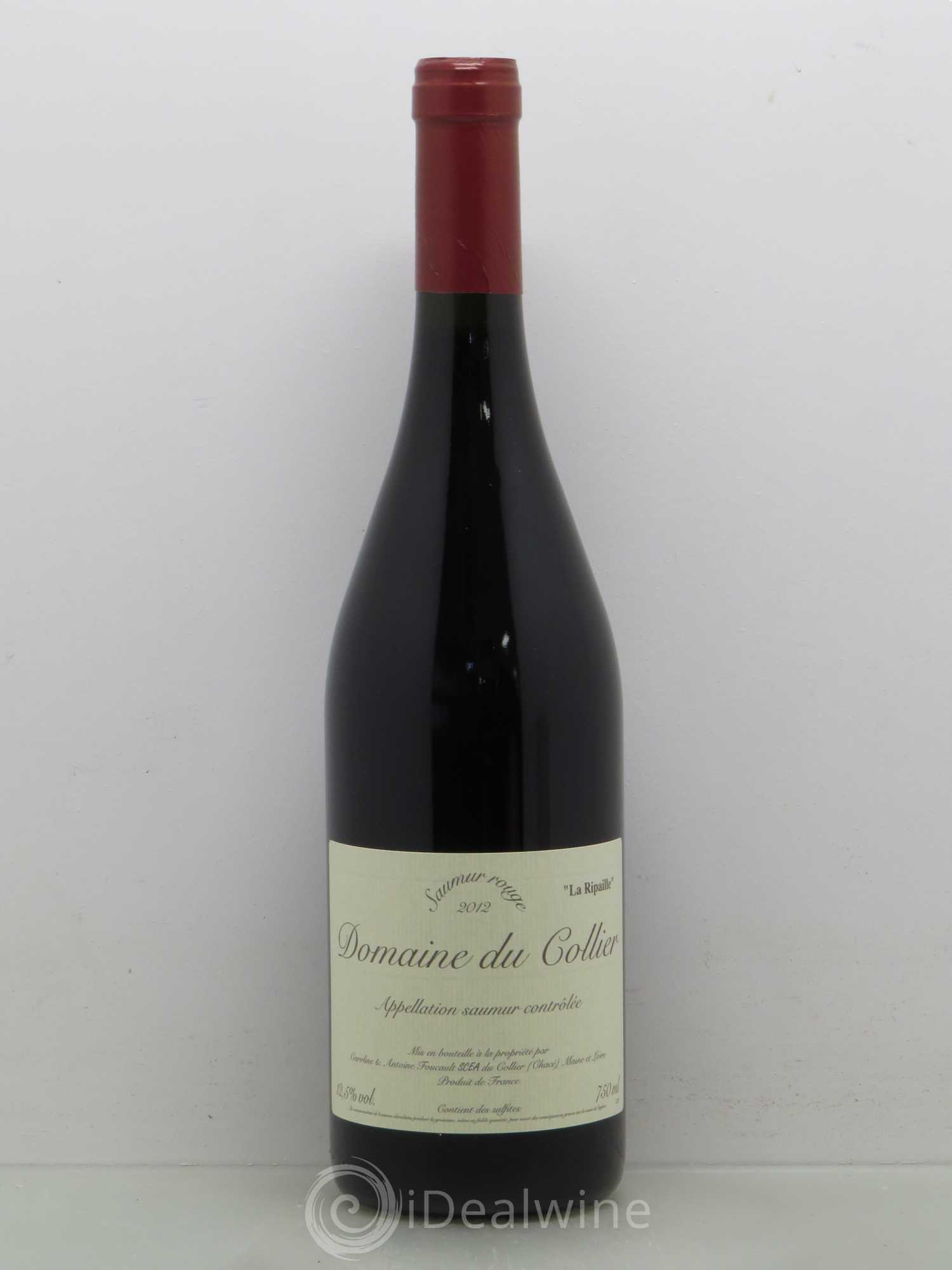 Saumur La Ripaille Domaine du Collier (sans prix de réserve) 2012 - Lot de 1 bouteille - 0