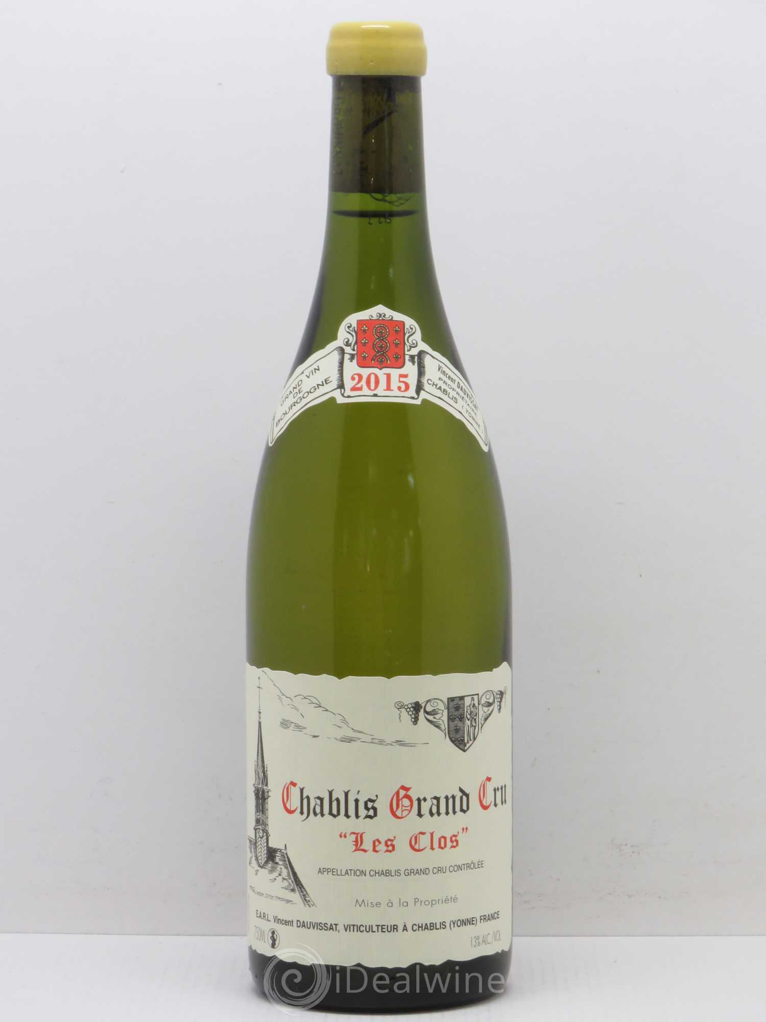 Chablis Grand Cru Les Clos Vincent Dauvissat (Domaine) (sans prix de réserve) 2015 - Lot de 1 bouteille - 0