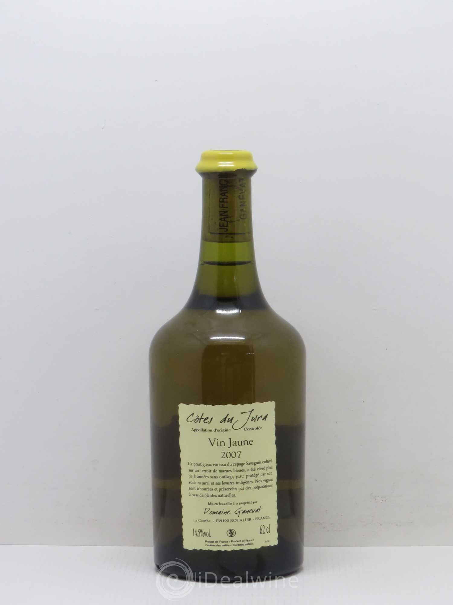 Côtes du Jura Vin Jaune Jean-François Ganevat (Domaine) 2007 - Lot de 1 bouteille - 1