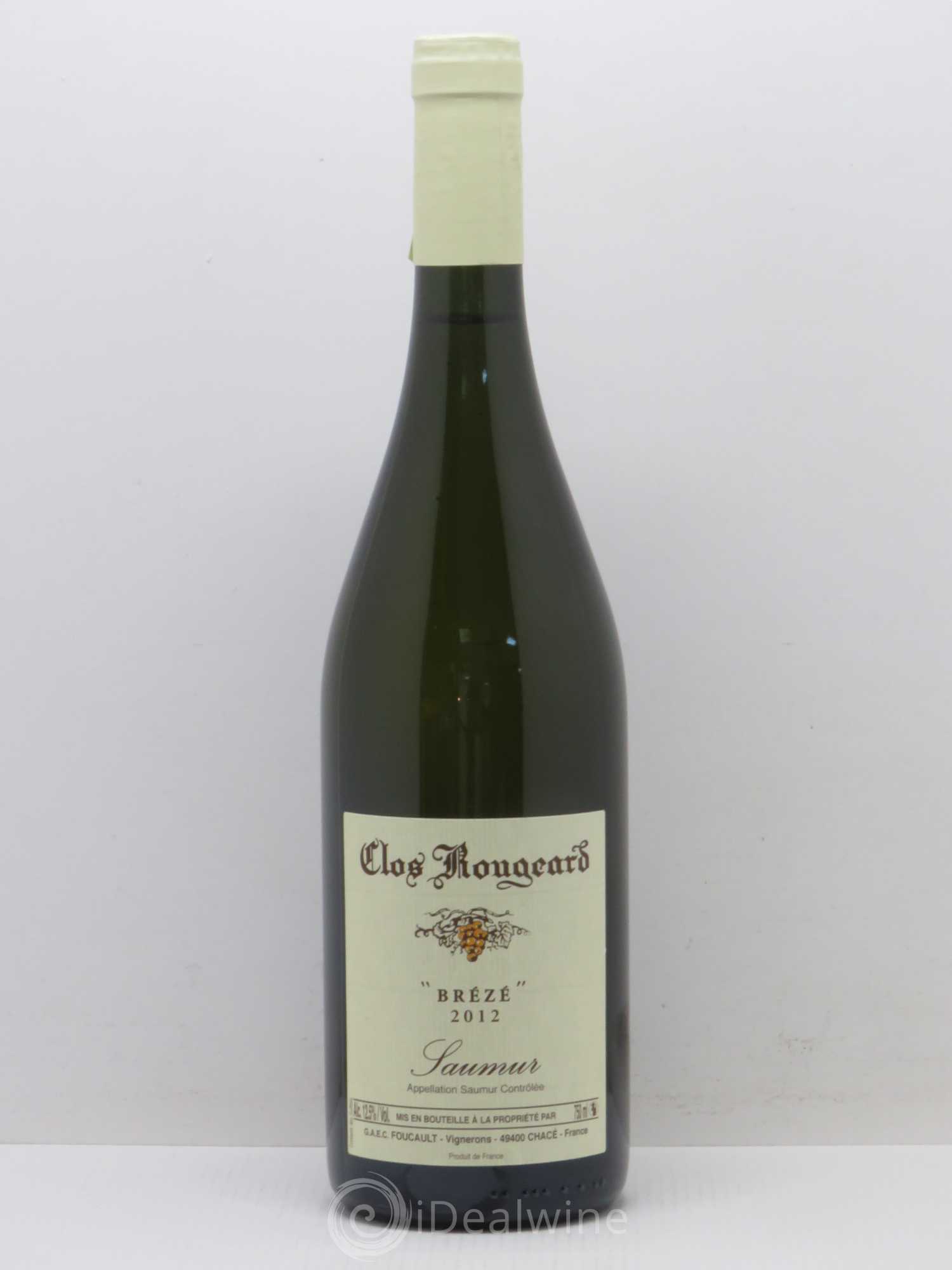 Saumur Brézé Clos Rougeard 2012 - Lot de 1 bouteille - 0