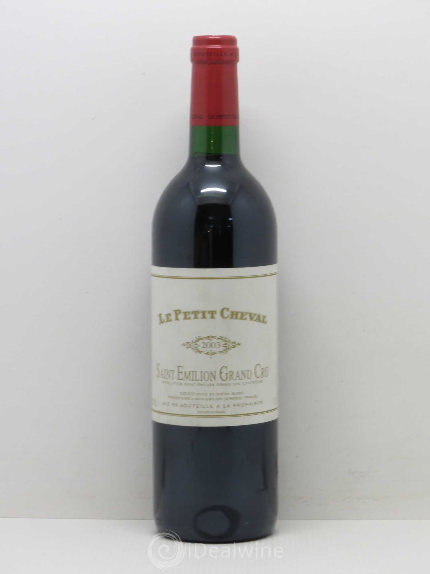 Le Petit Cheval Second Vin 2003 - Lot de 1 bouteille - 0