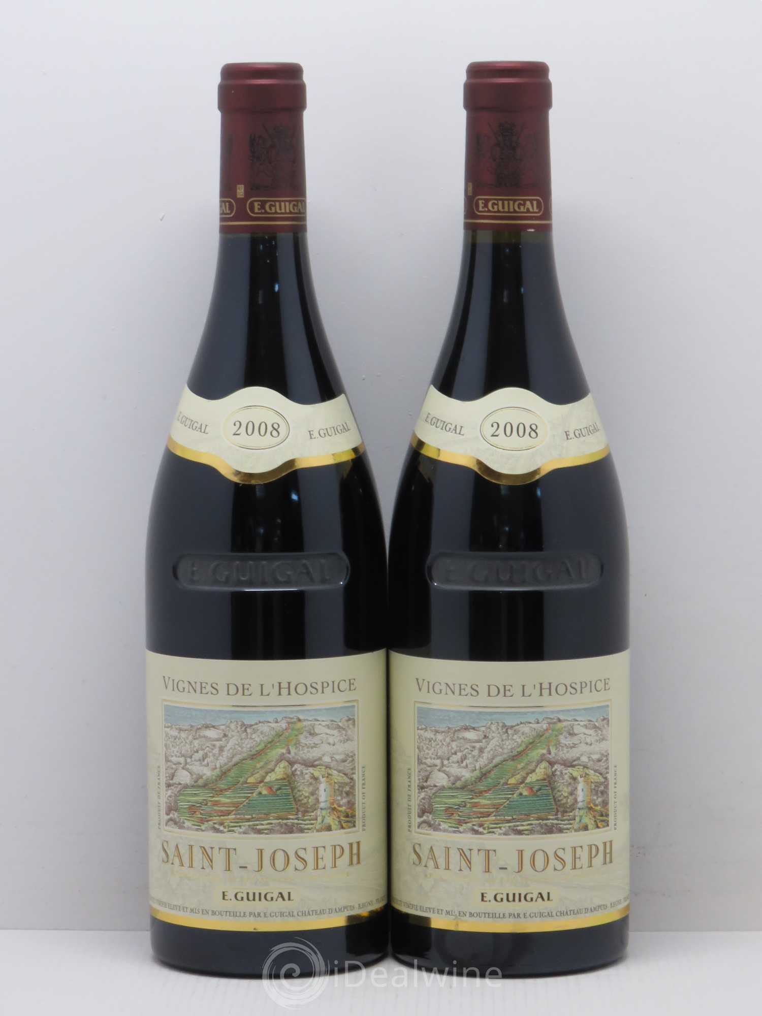 Saint-Joseph Vignes de l'Hospice Guigal (sans prix de réserve) 2008 - Lot de 2 bouteilles - 0