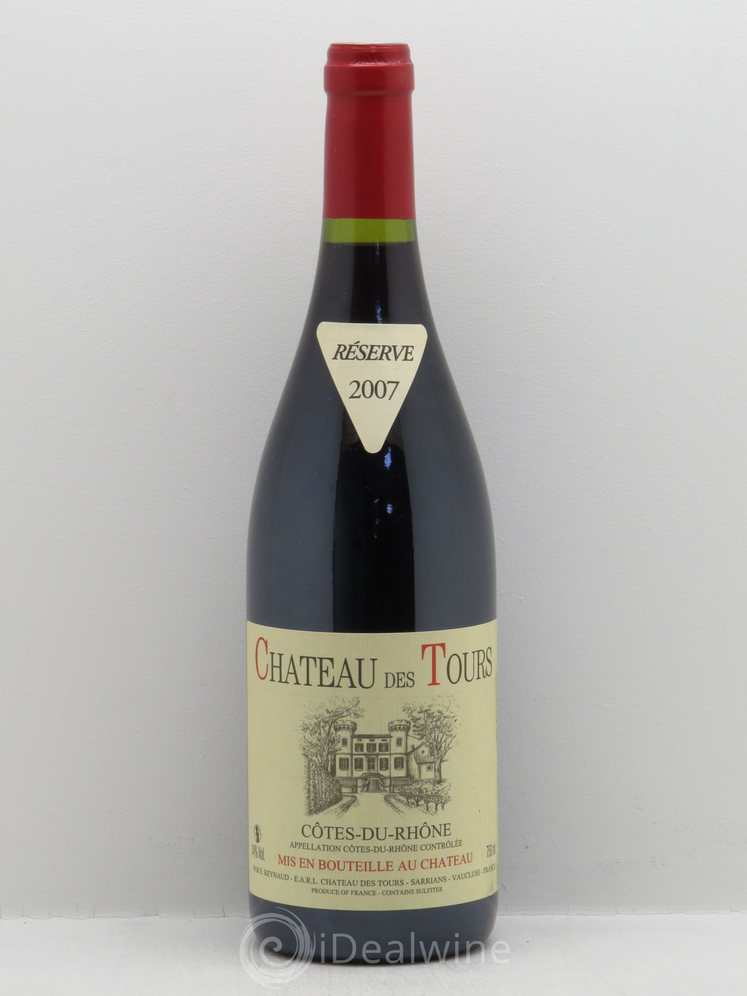 Côtes-du-Rhône Château des Tours Emmanuel Reynaud 2007 - Lot de 1 bouteille - 0
