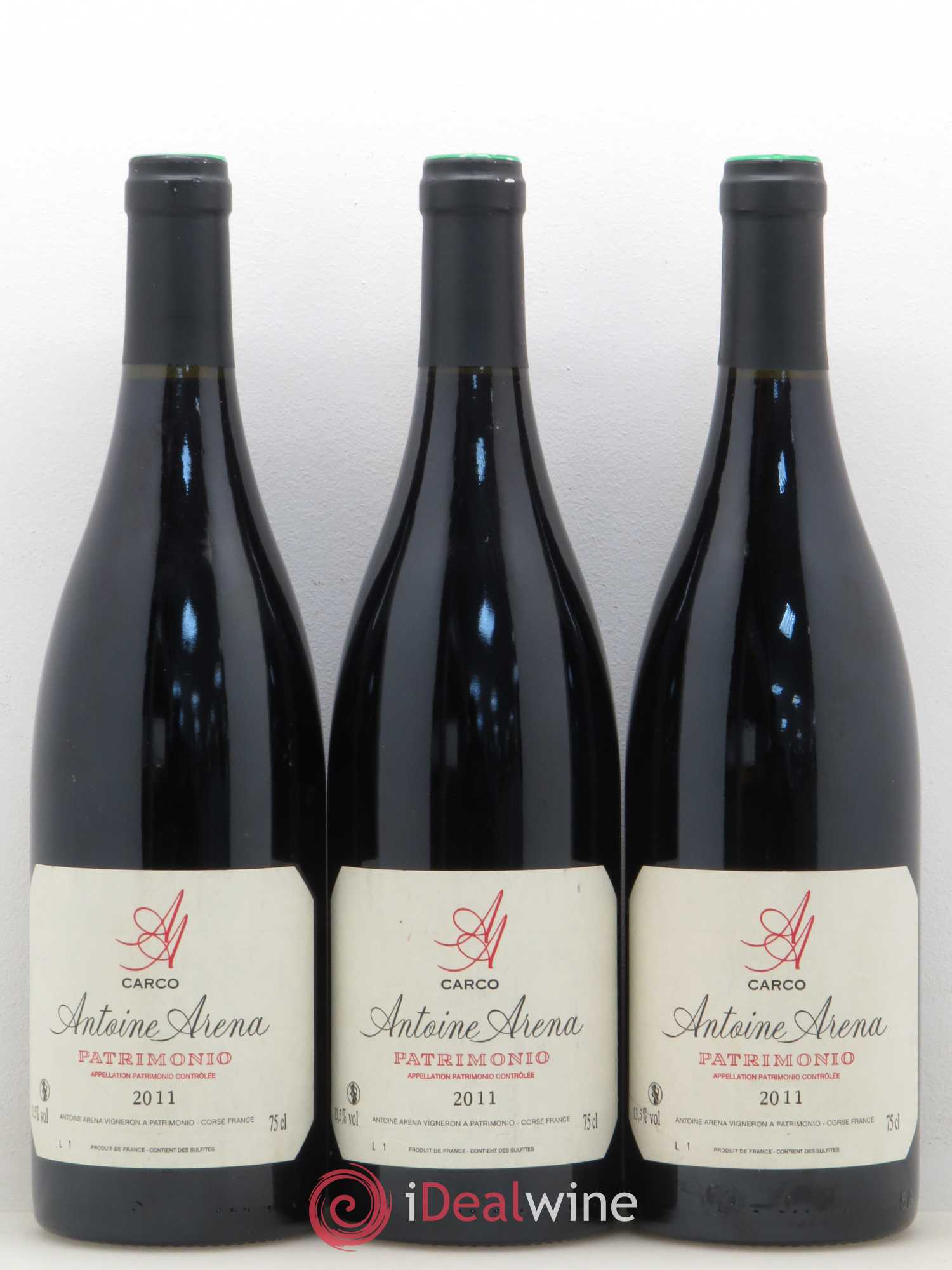 Patrimonio Antoine Arena Carco 2011 - Posten von 3 Flaschen - 0