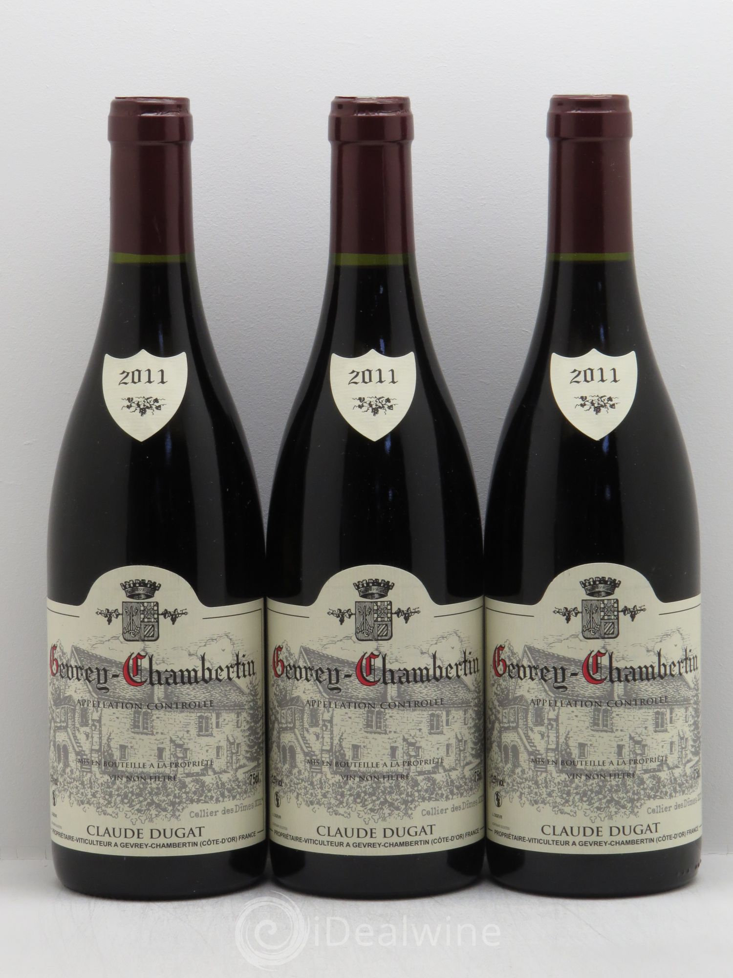 Gevrey-Chambertin Claude Dugat 2011 - Lot de 3 bouteilles - 0
