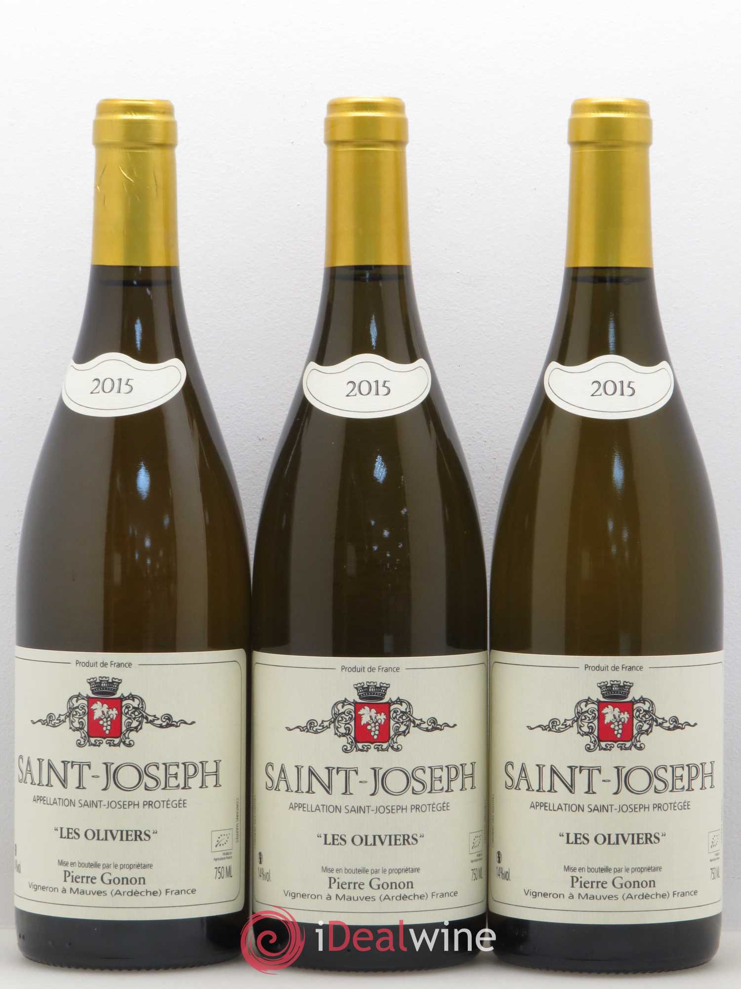 Saint-Joseph Pierre Gonon Les Oliviers 2015 - Posten von 3 Flaschen - 0