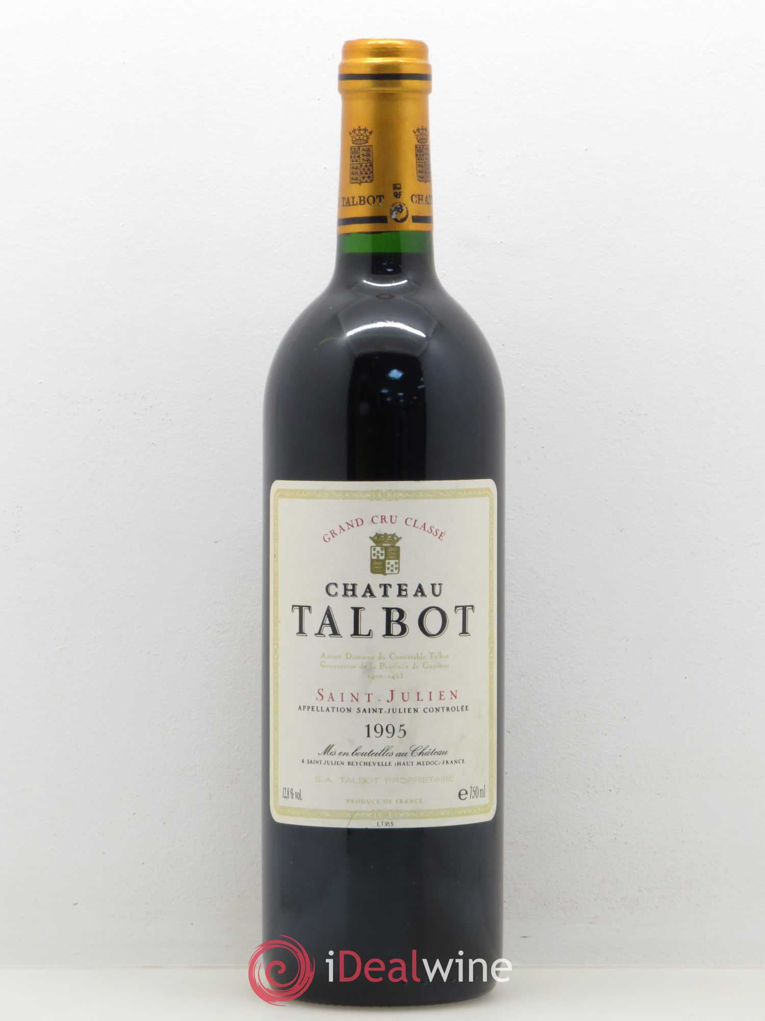 Château Talbot 4ème Grand Cru Classé 1995 - Lot de 1 bouteille - 0