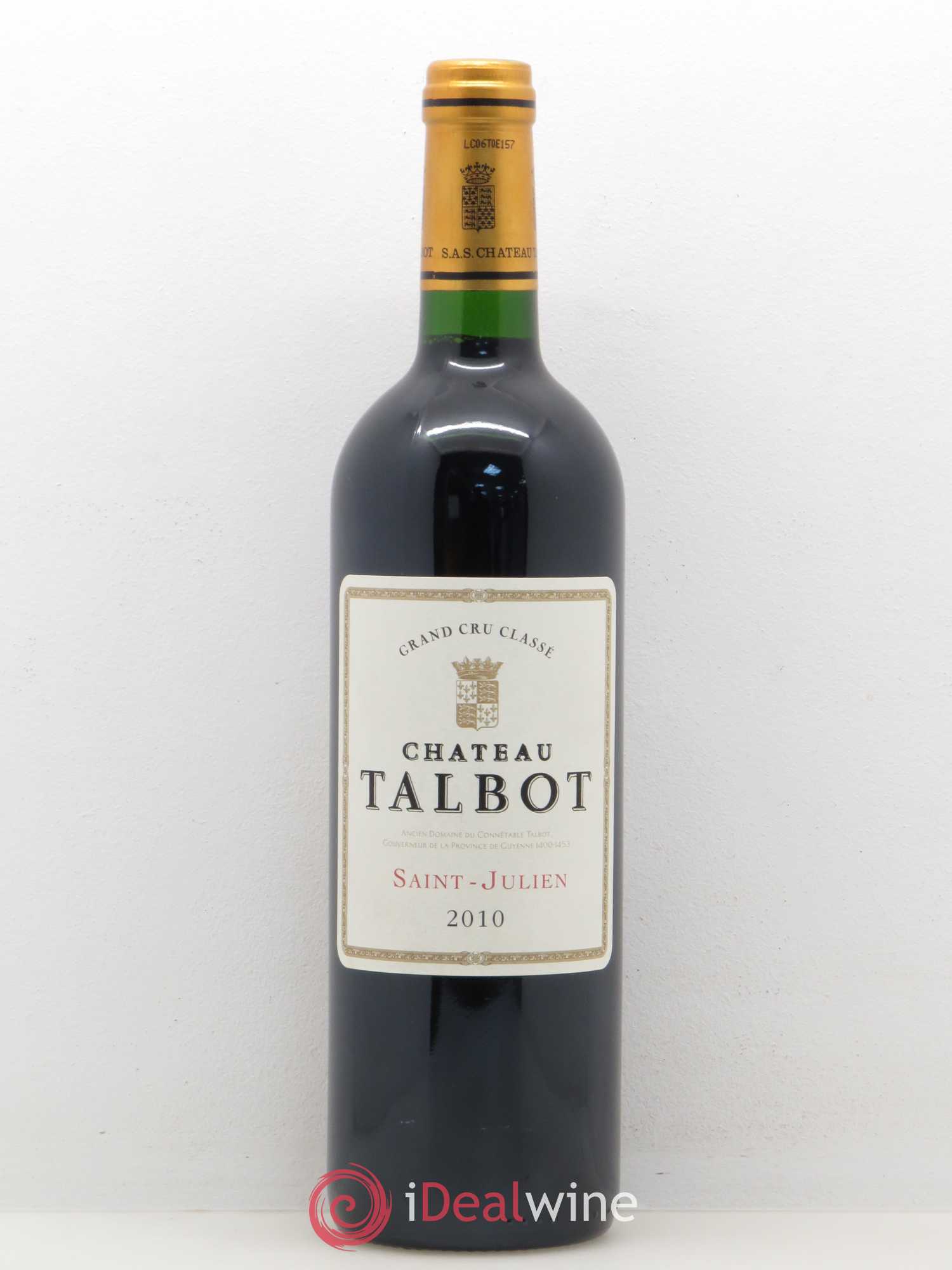Château Talbot 4ème Grand Cru Classé 2010 - Lot de 1 bouteille - 0