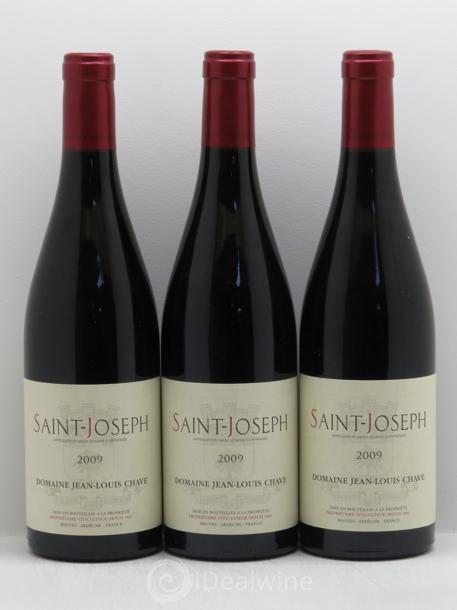 Saint-Joseph Jean-Louis Chave 2009 - Lot de 3 bouteilles - 0