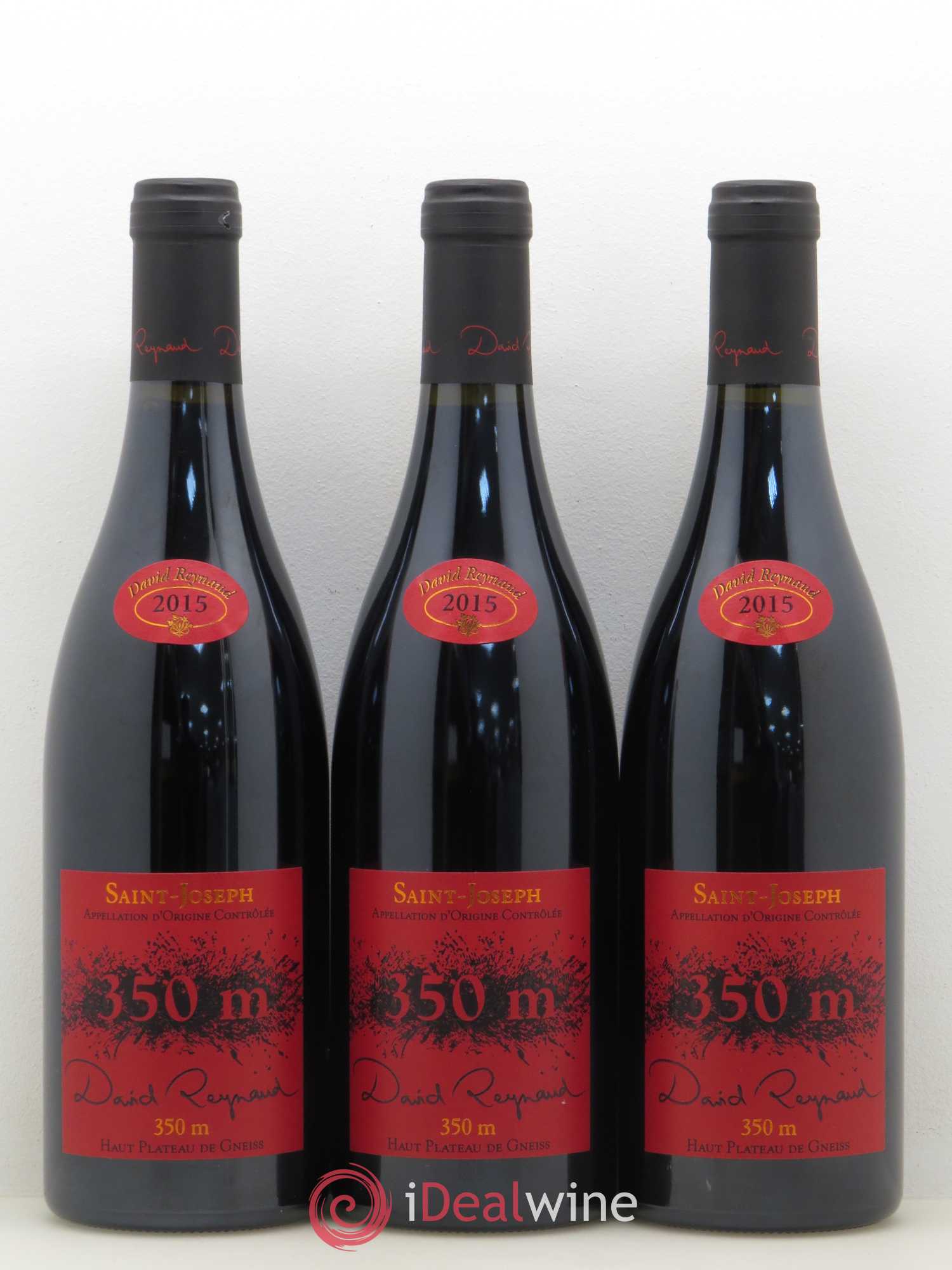 Saint-Joseph 350M Haut Plateau De Gneiss David Reynaud 2015 - Posten von 3 Flaschen - 0