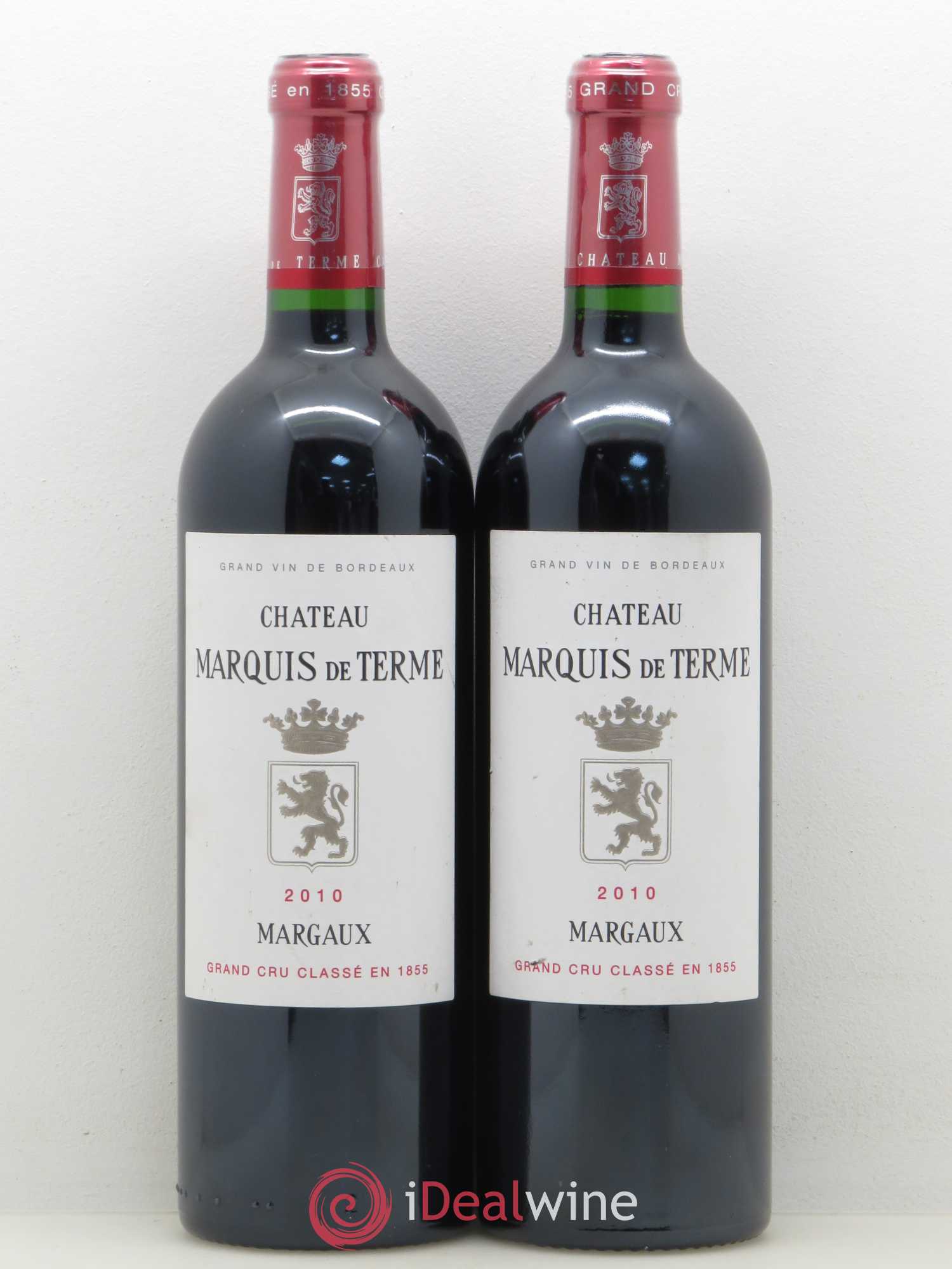 Château Marquis de Terme 4ème Grand Cru Classé 2010 - Lot de 2 bouteilles - 0