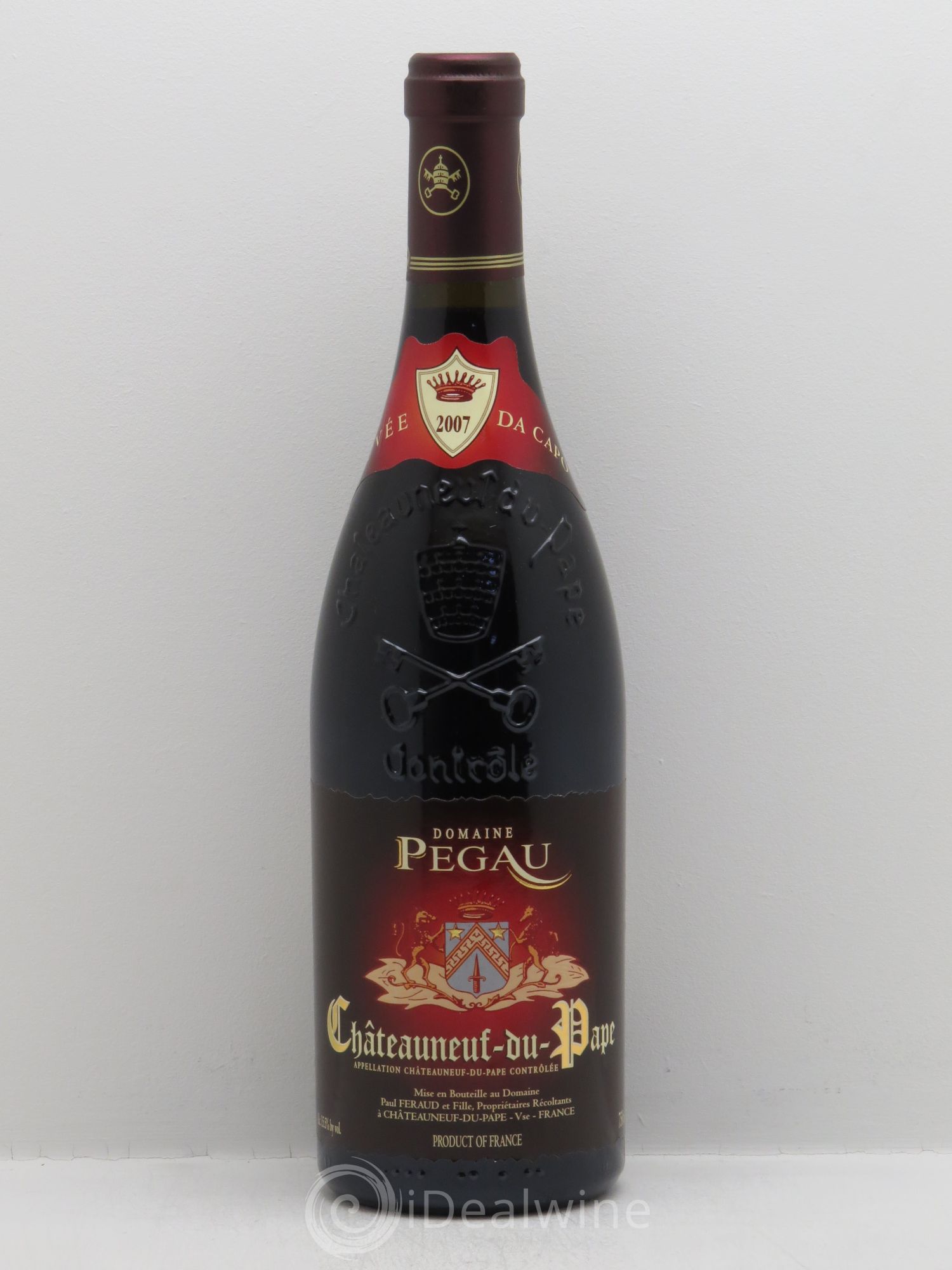 Châteauneuf-du-Pape Domaine du Pégau Cuvée Da Capo Paul et Laurence Féraud 2007 - Lot de 1 bouteille - 0