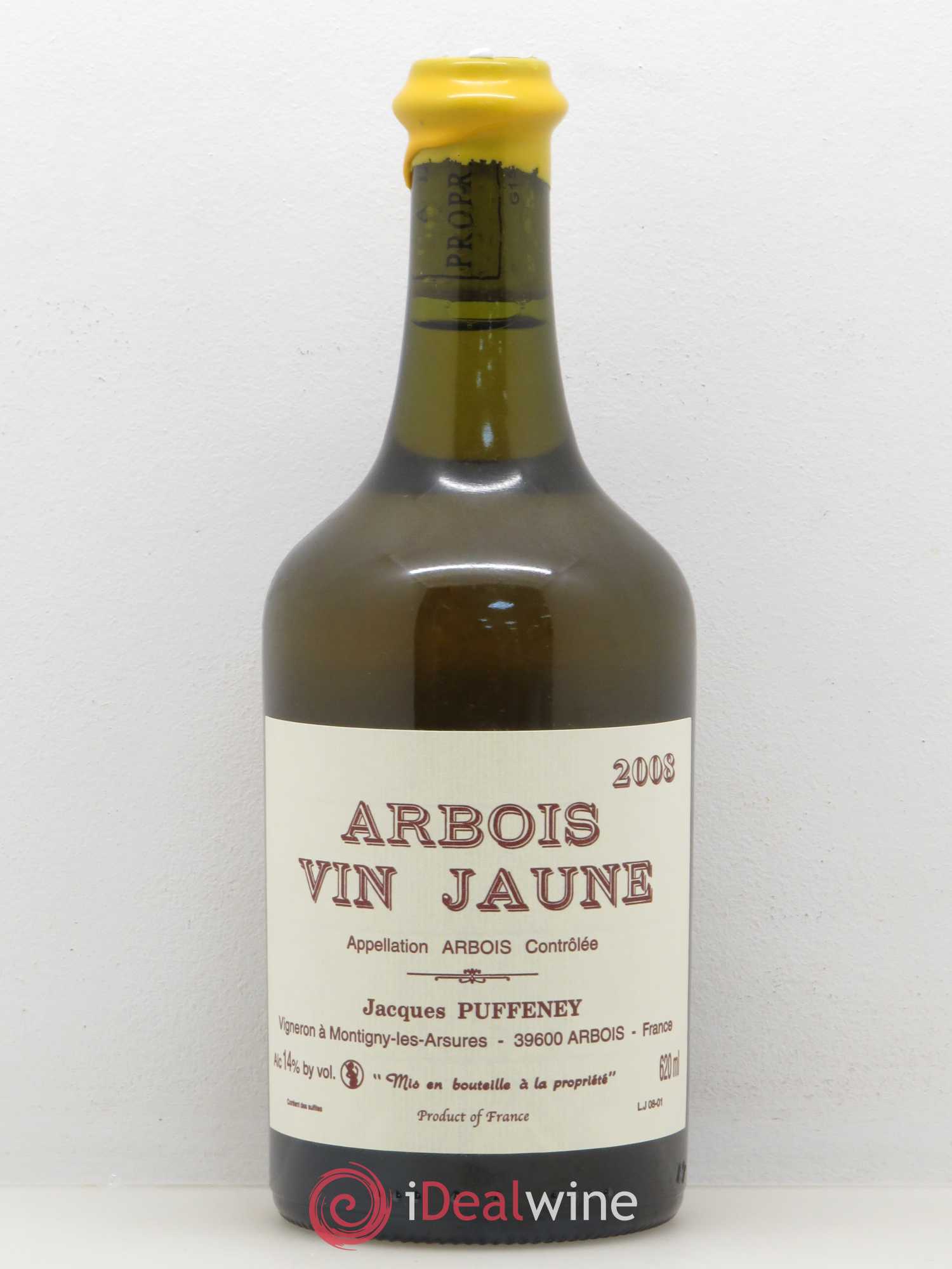 Arbois Vin Jaune Jacques Puffeney 2008 - Lot de 1 bouteille - 0