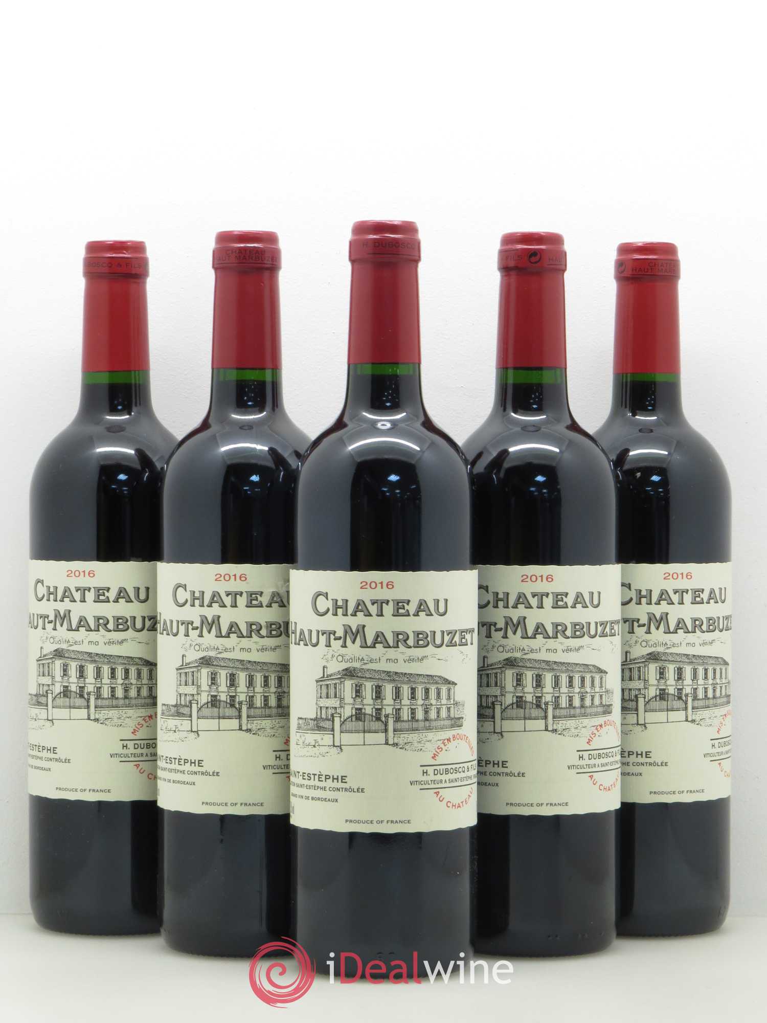 Château Haut Marbuzet 2016 - Lot de 5 bouteilles - 0