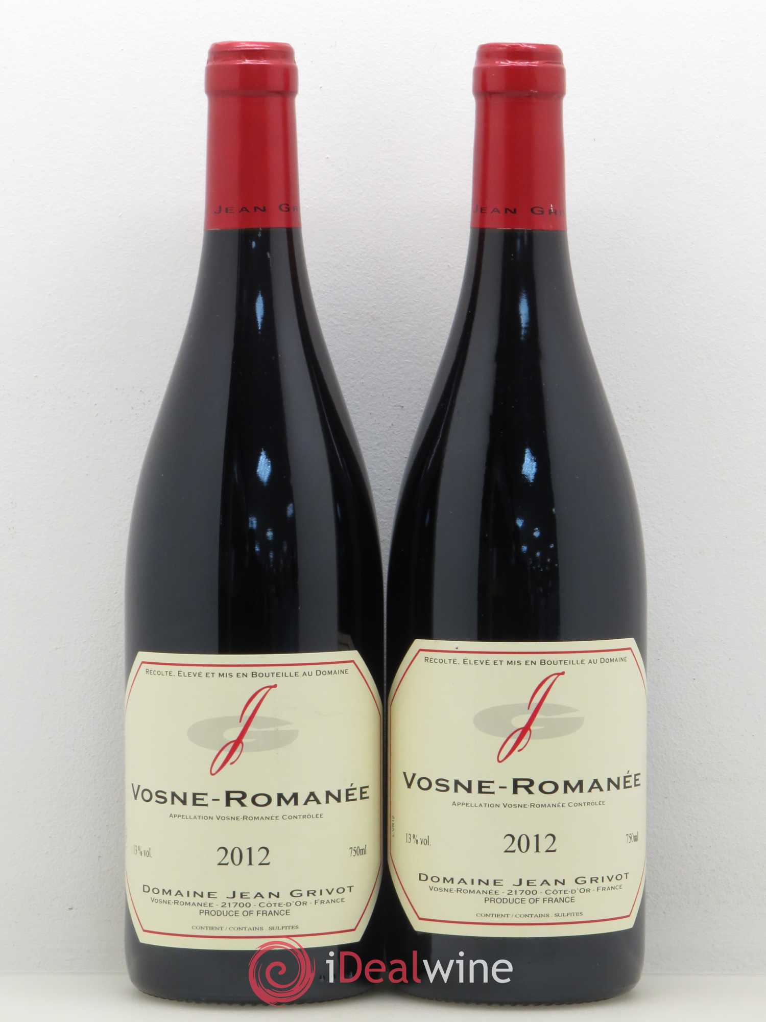 Vosne-Romanée Domaine Jean Grivot 2012 - Posten von 2 Flaschen - 0