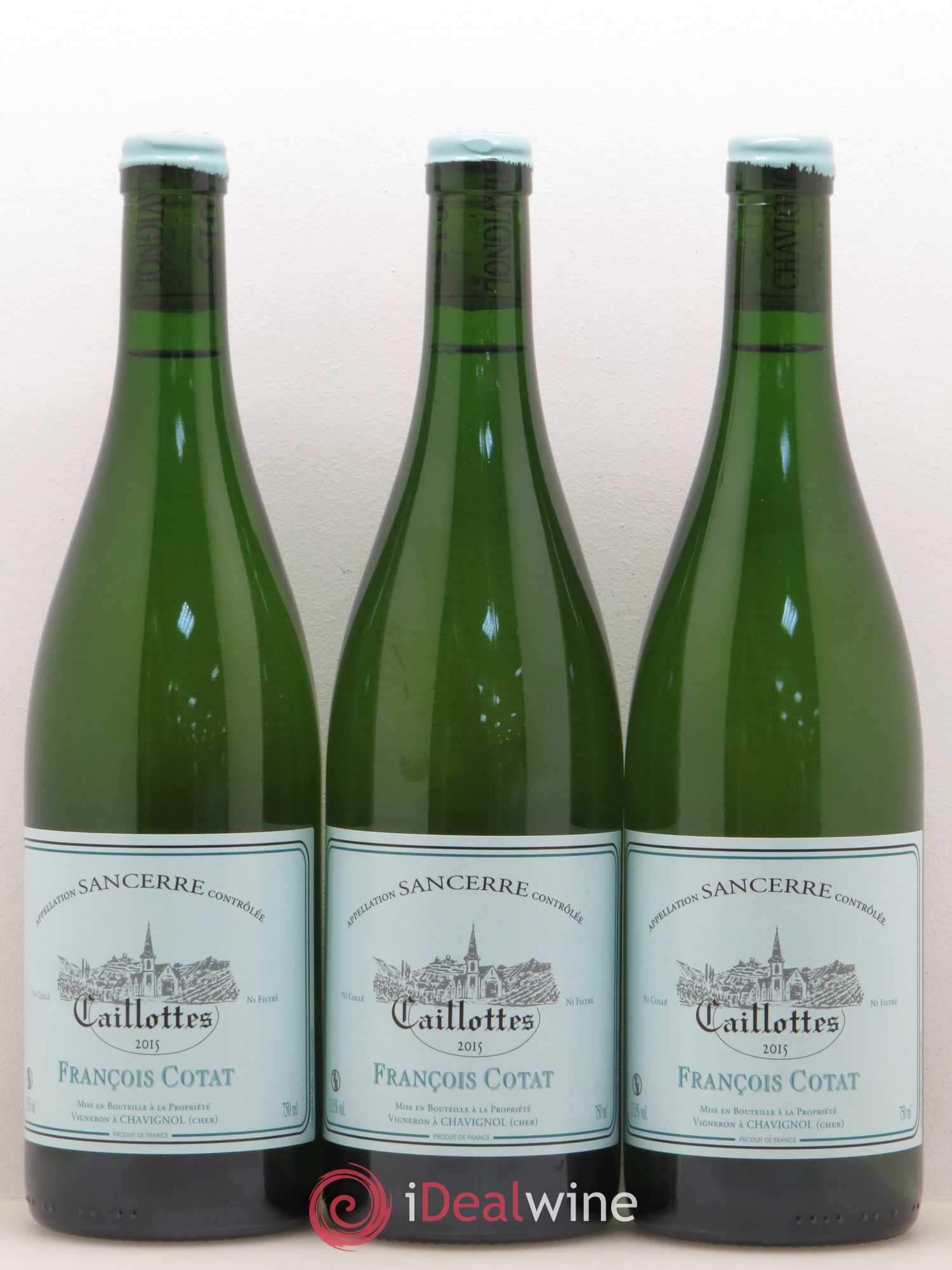 Sancerre Les Caillottes François Cotat (sans prix de réserve) 2015 - Lot de 3 bouteilles - 0