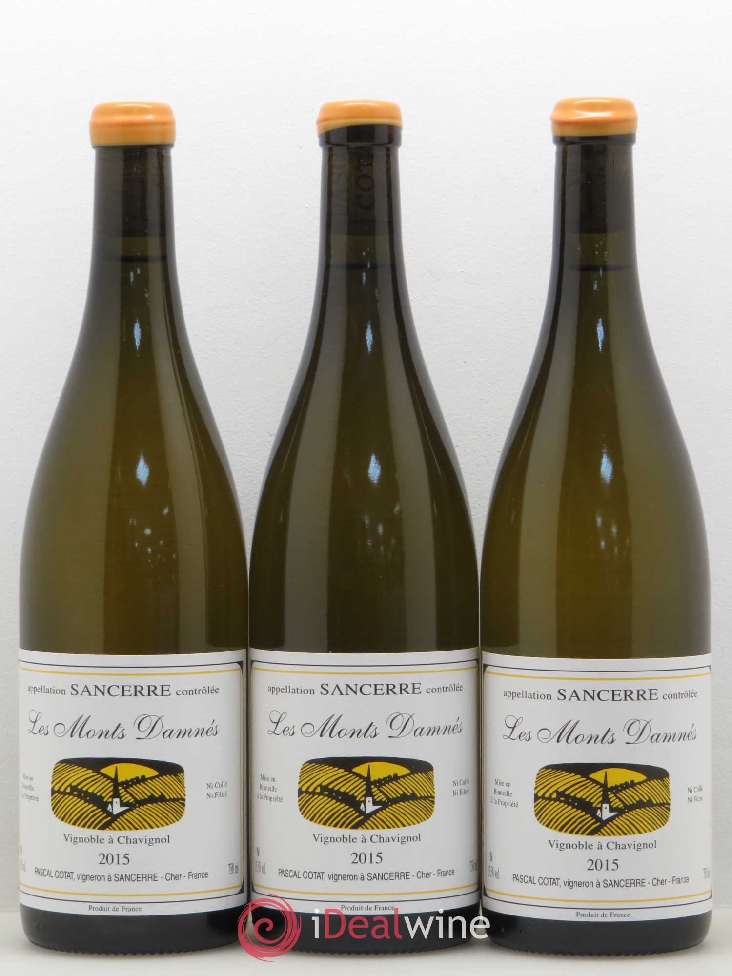 Sancerre Les Monts Damnés Pascal Cotat 2015 - Lot de 3 bouteilles - 0