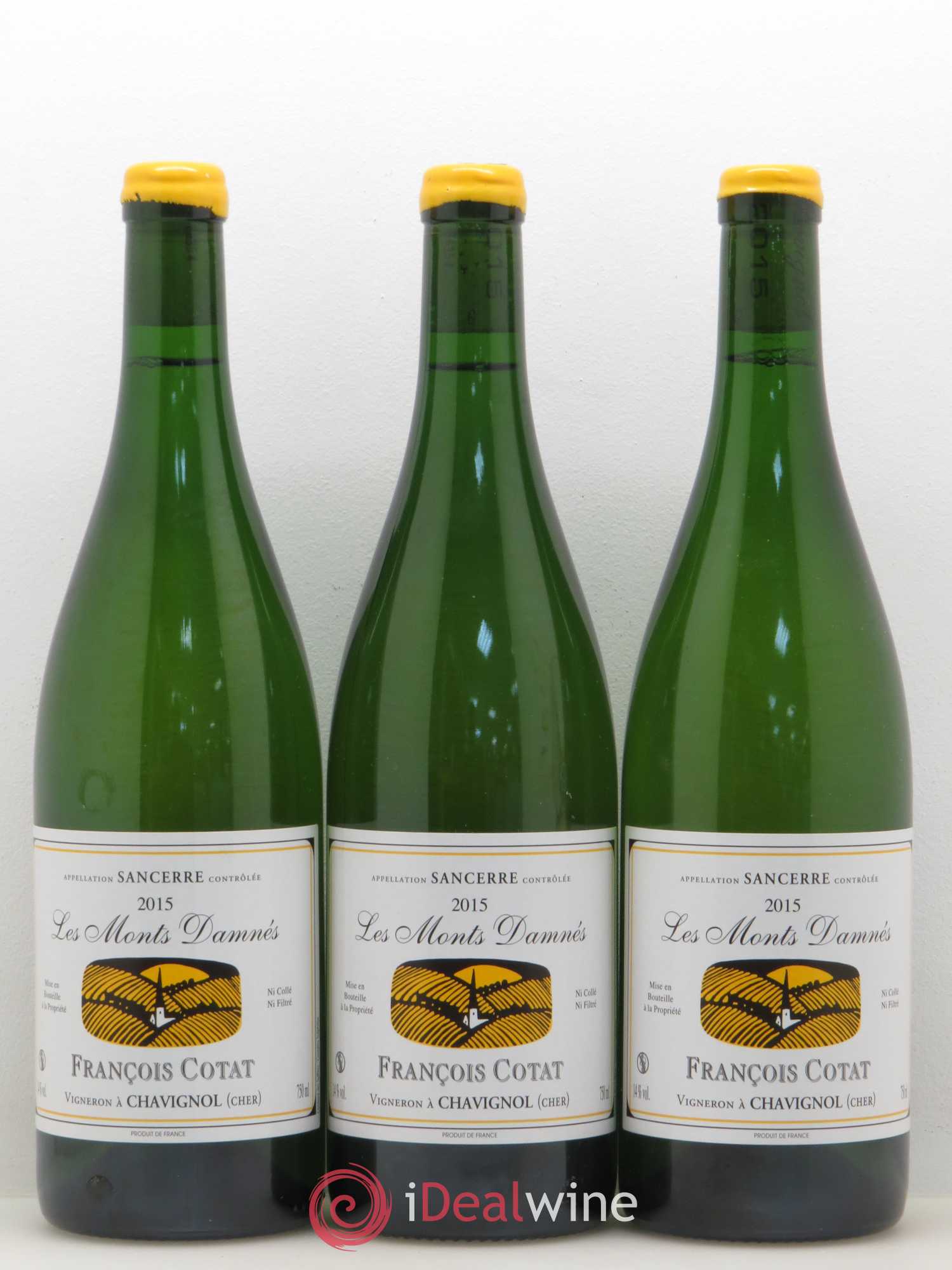 Sancerre Les Monts Damnés François Cotat 2015 - Lot de 3 bouteilles - 0