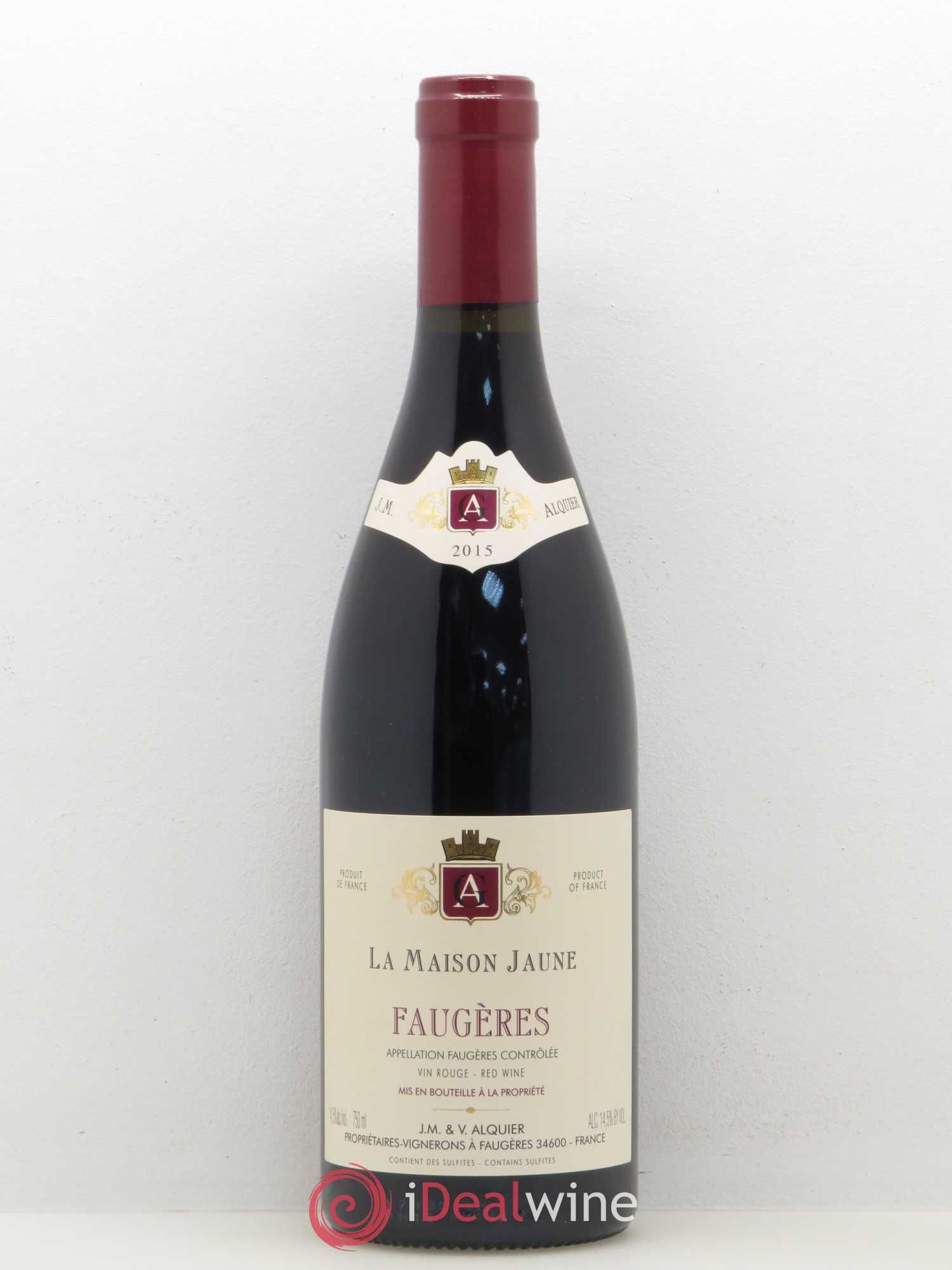 Faugères La Maison Jaune J.M et V. Alquier 2015 - Posten von 1 Flasche - 0