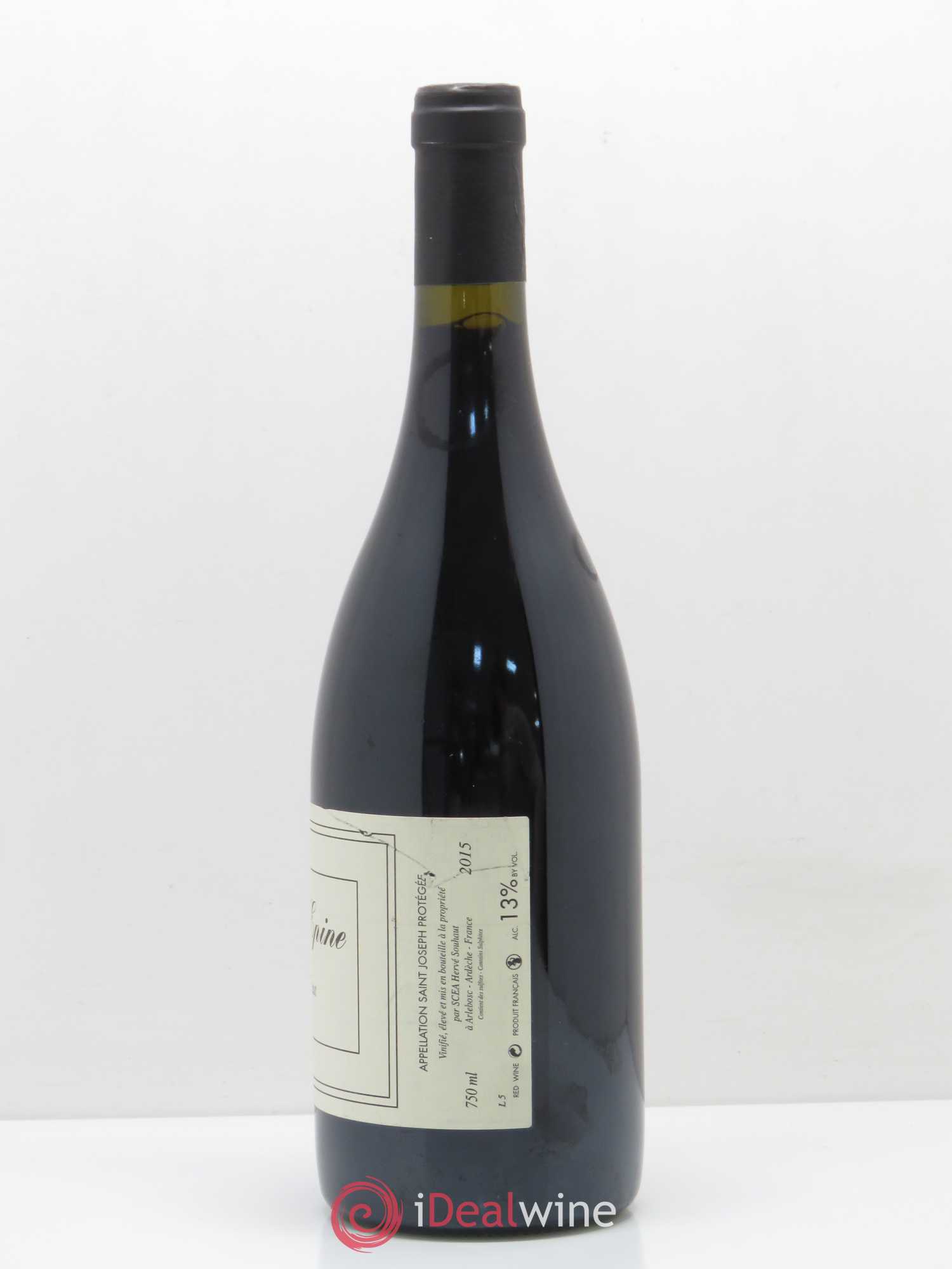 Saint-Joseph Sainte Epine Hervé Souhaut - Domaine Romaneaux-Destezet 2015 - Lot de 1 bouteille - 1