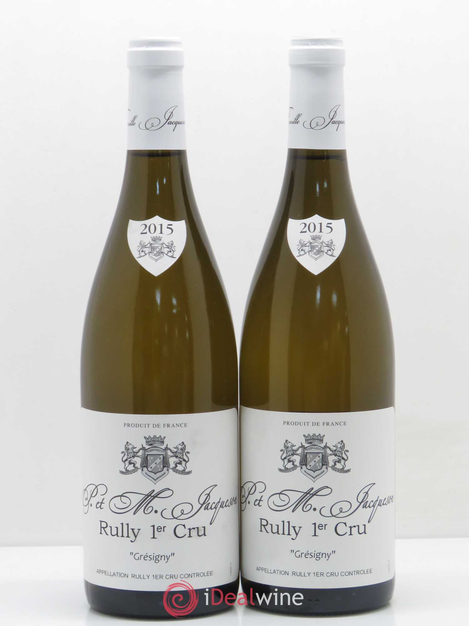 Rully 1er Cru Grésigny Paul & Marie Jacqueson 2015 - Posten von 2 Flaschen - 0