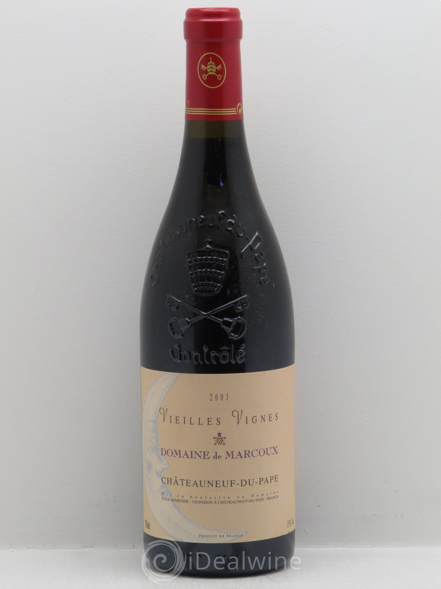 Châteauneuf-du-Pape Vieilles Vignes Marcoux (Domaine de) 2003 - Lot de 1 bouteille - 0