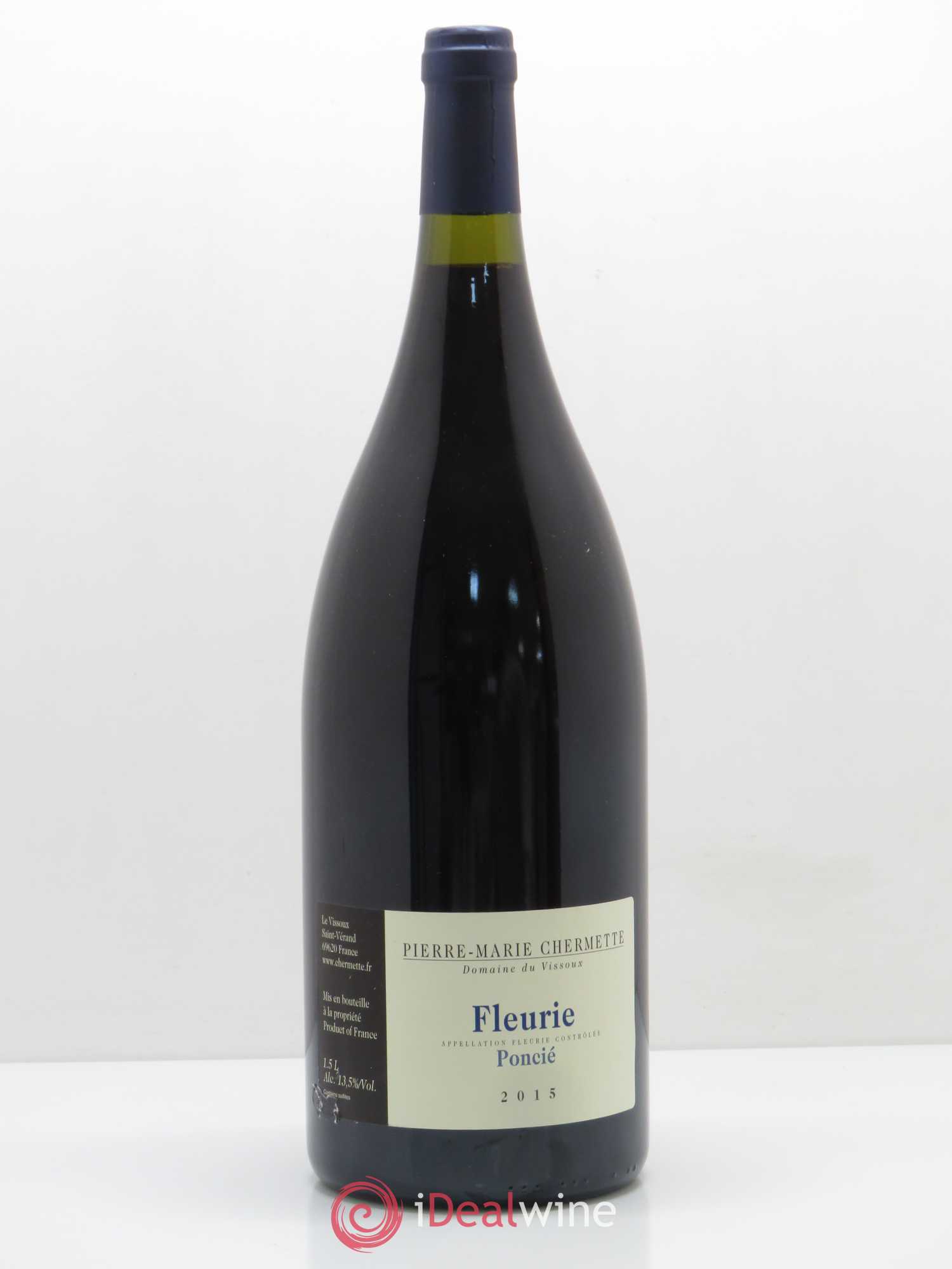 Fleurie Poncié Domaine du Vissoux - P-M. Chermette 2015 - Lot de 1 magnum - 0