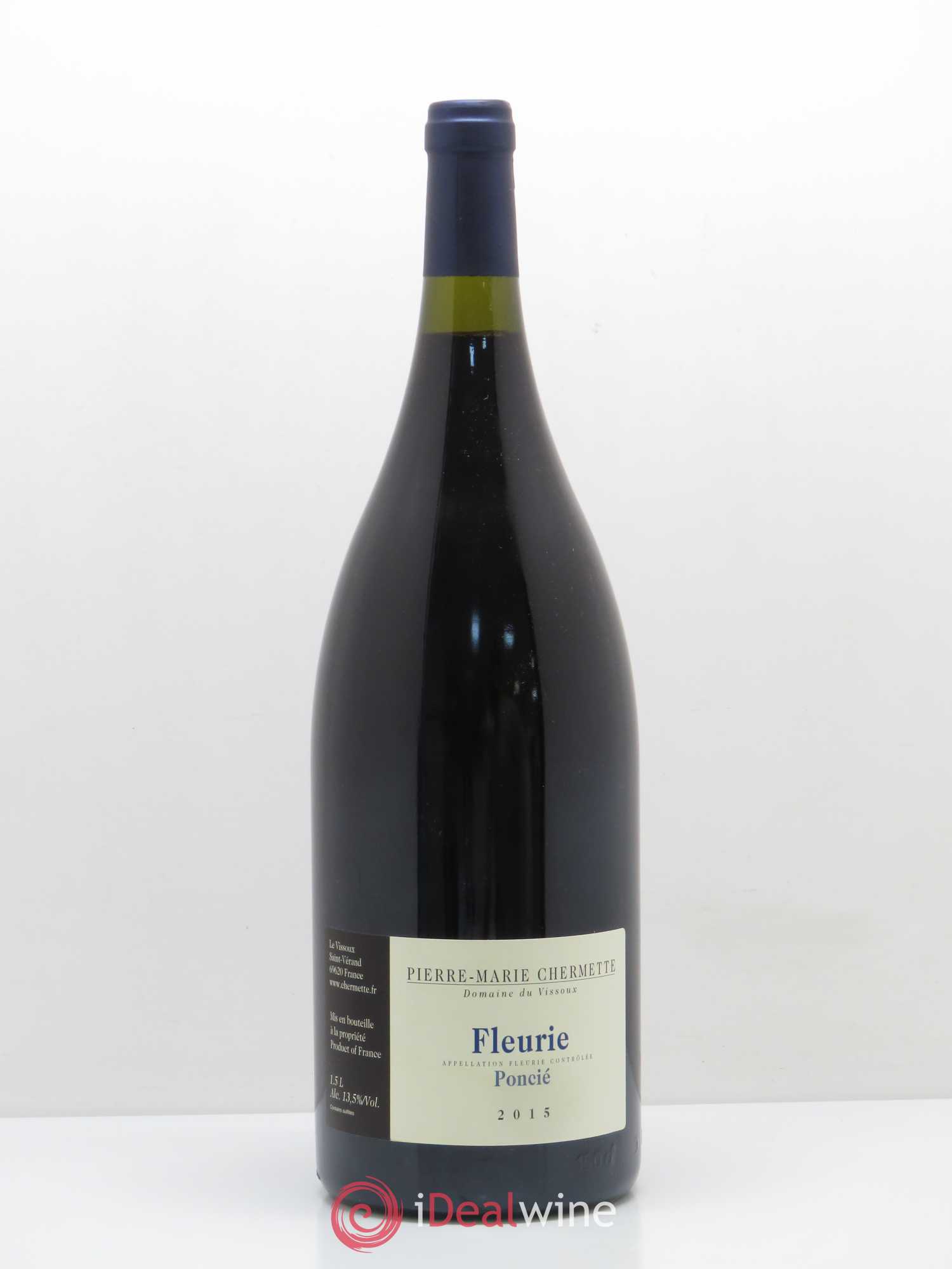 Fleurie Poncié Domaine du Vissoux - P-M. Chermette 2015 - Lot de 1 magnum - 0