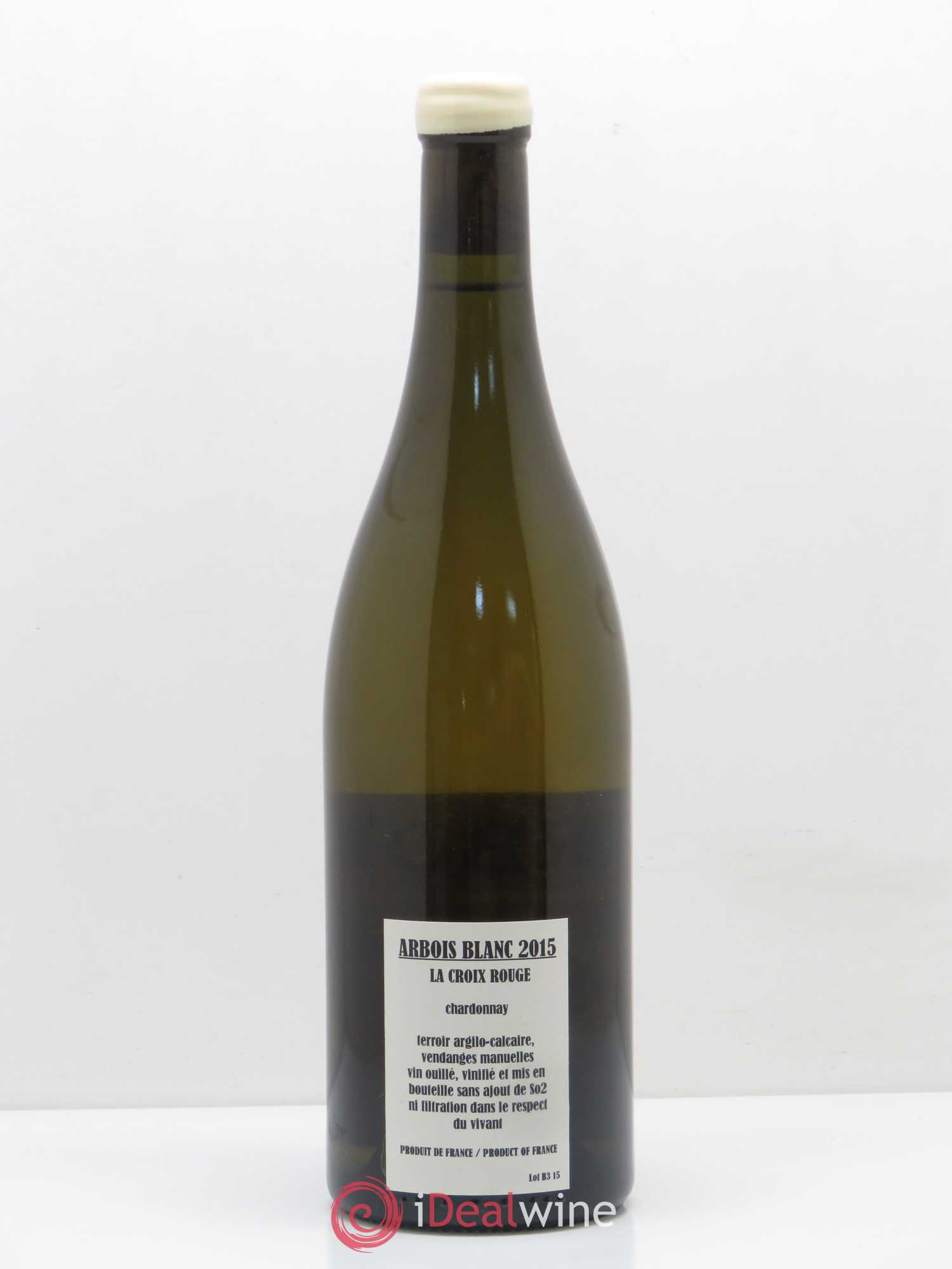 Arbois Chardonnay La Croix Rouge Adeline Houillon & Renaud Bruyère 2015 - Lot de 1 bouteille - 1