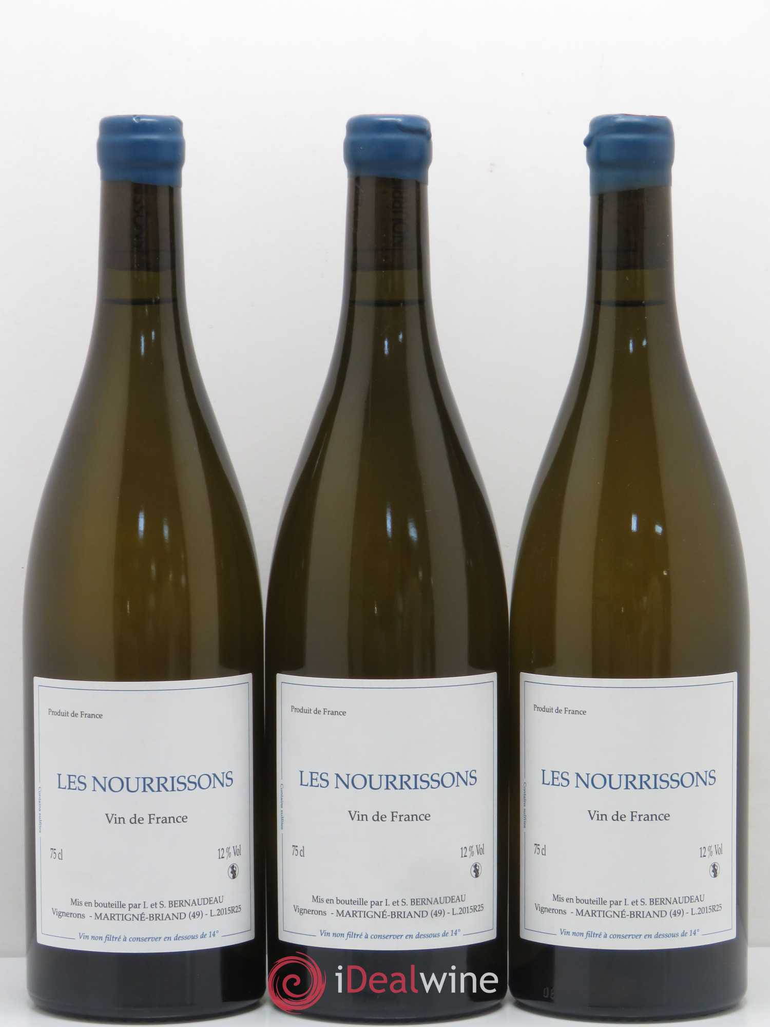 Vin de France Les Nourrissons Stéphane Bernaudeau 2015 - Lot de 3 bouteilles - 0