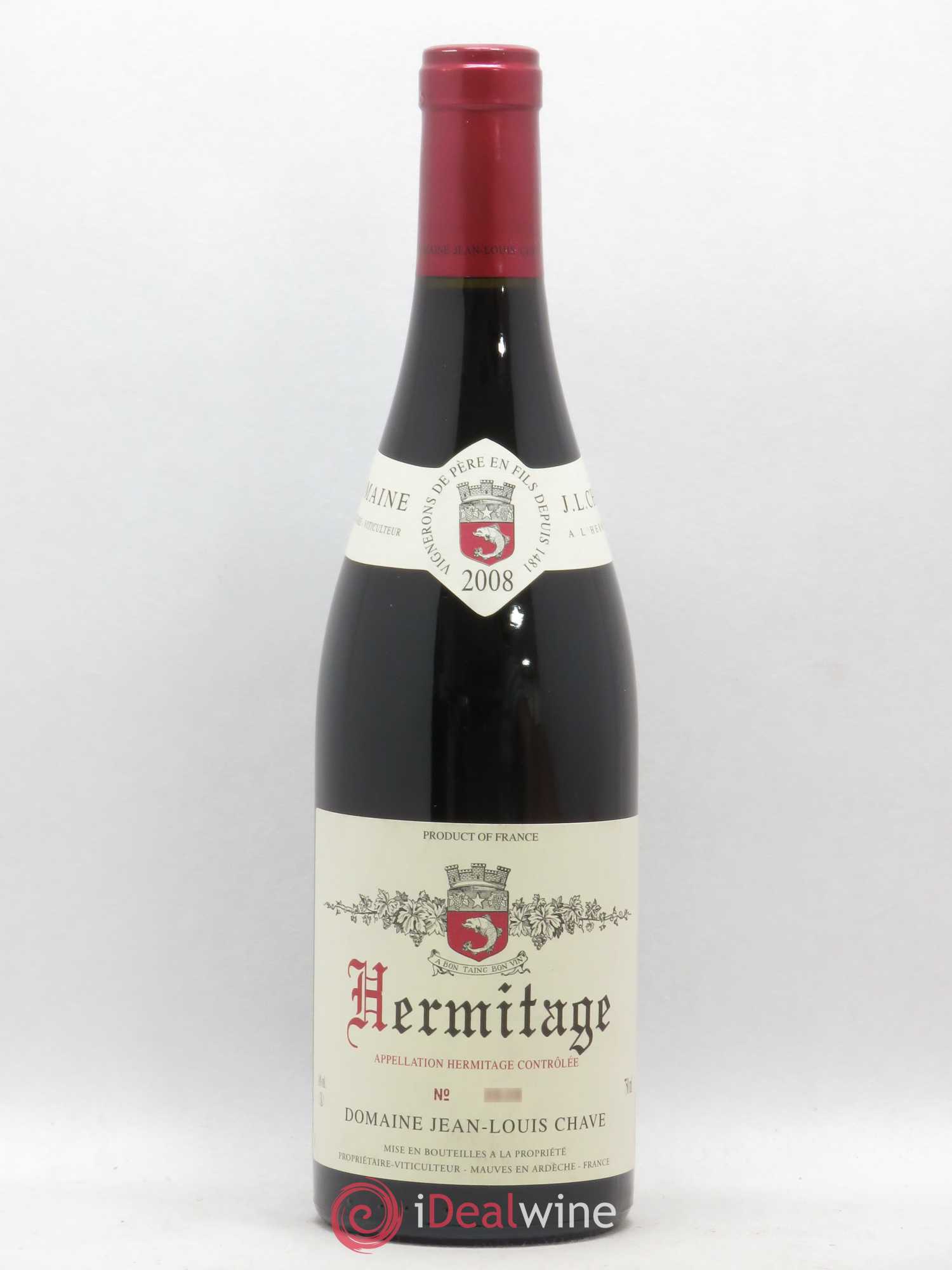 Hermitage Jean-Louis Chave 2008 - Lot de 1 bouteille - 0
