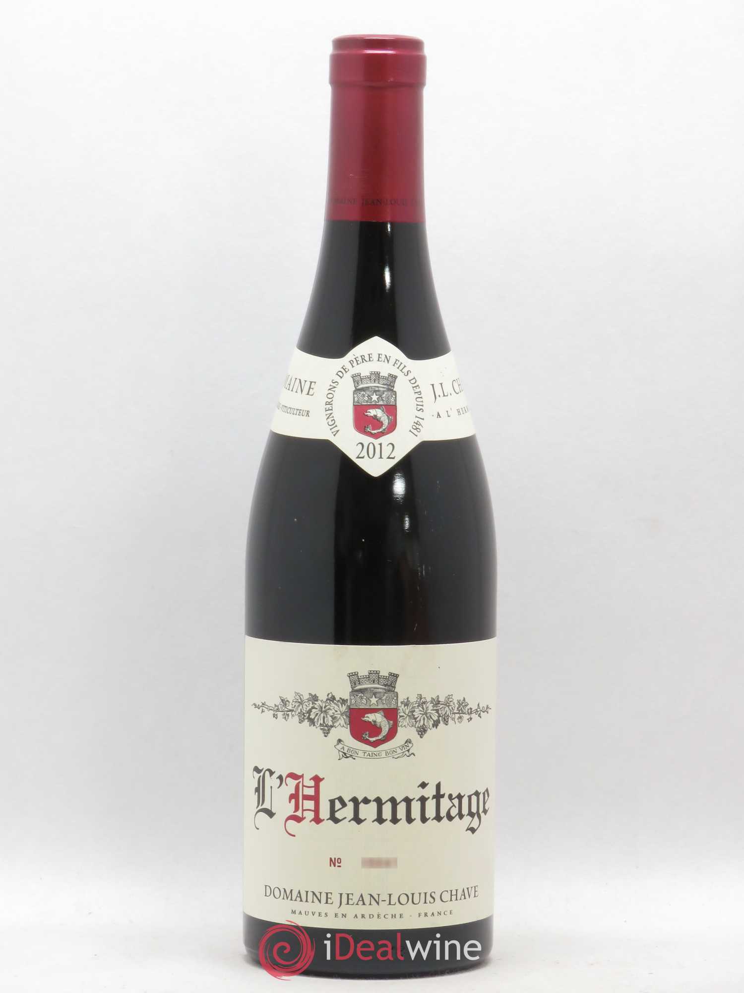 Hermitage Jean-Louis Chave 2012 - Lot de 1 bouteille - 0