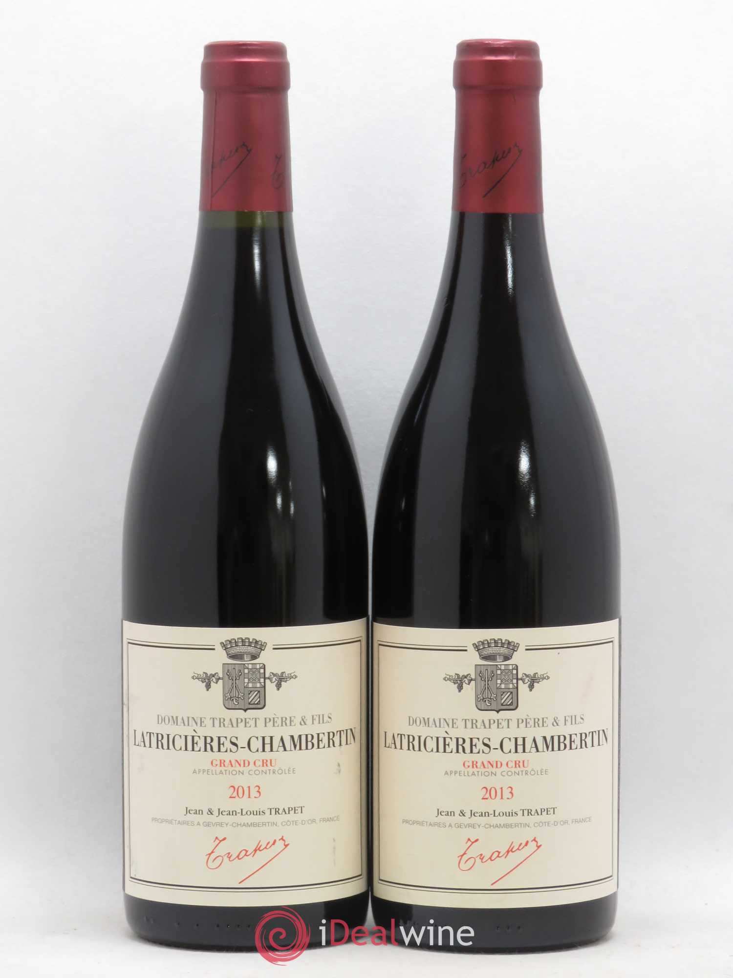 Latricières-Chambertin Grand Cru Domaine Trapet 2013 - Lot de 2 bouteilles - 0