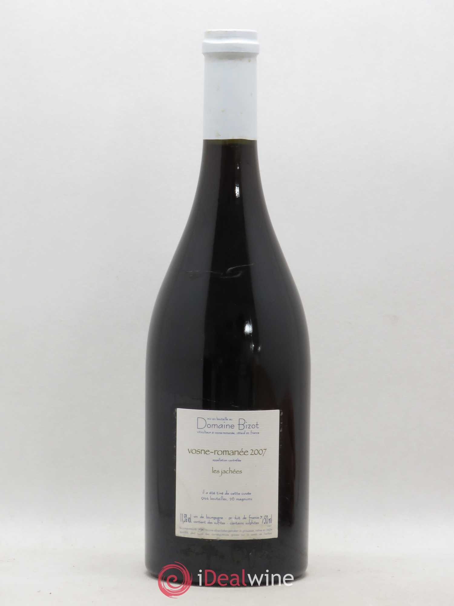 Vosne-Romanée Les Jachées Bizot (Domaine) 2007 - Lot de 1 bouteille - 1