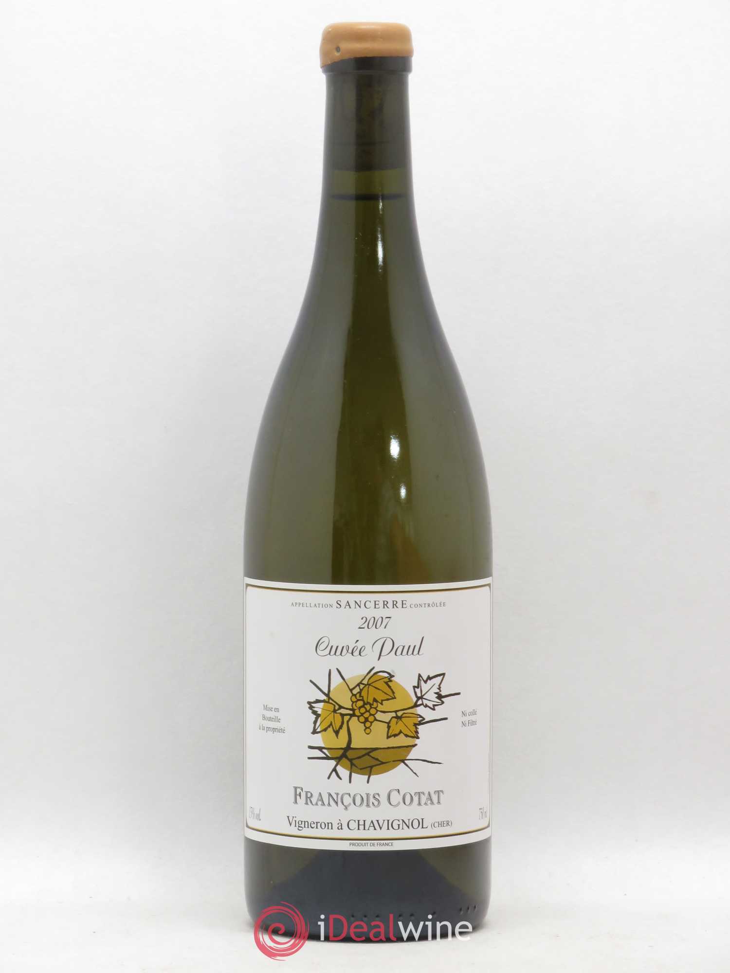 Sancerre Cuvée Paul François Cotat 2007 - Lot de 1 bouteille - 0