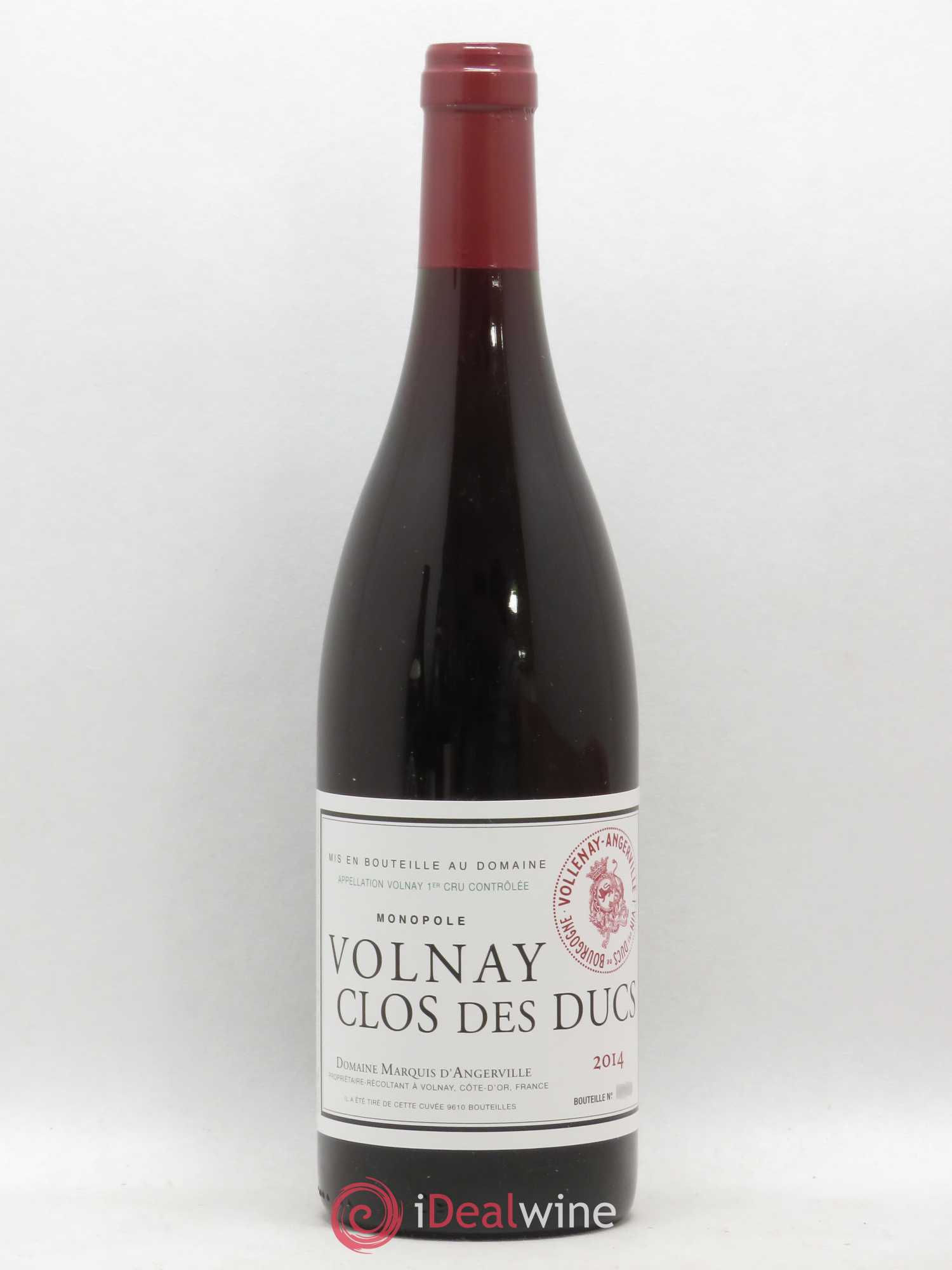 Volnay 1er Cru Clos des Ducs Marquis d'Angerville (Domaine) 2014 - Lot de 1 bouteille - 0