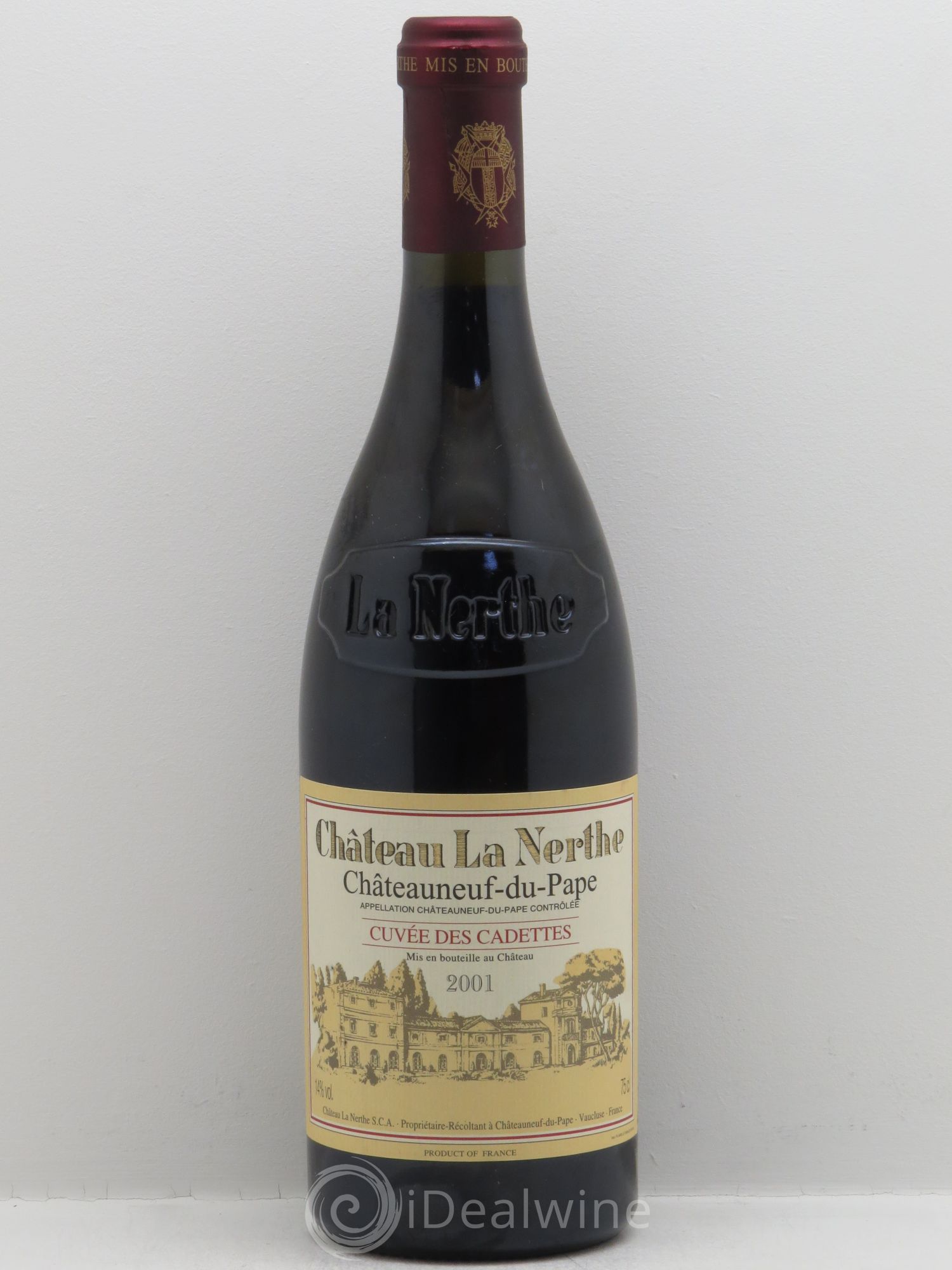 Châteauneuf-du-Pape Château La Nerthe Cuvée des Cadettes Famille Richard 2001 - Lot de 1 bouteille - 0