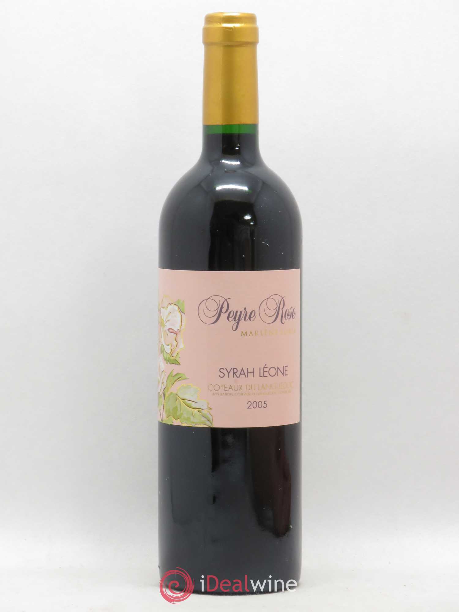 Coteaux du Languedoc Domaine Peyre Rose Belle Léone (anciennement Syrah Léone) Marlène Soria 2005 - Lot de 1 bouteille - 0