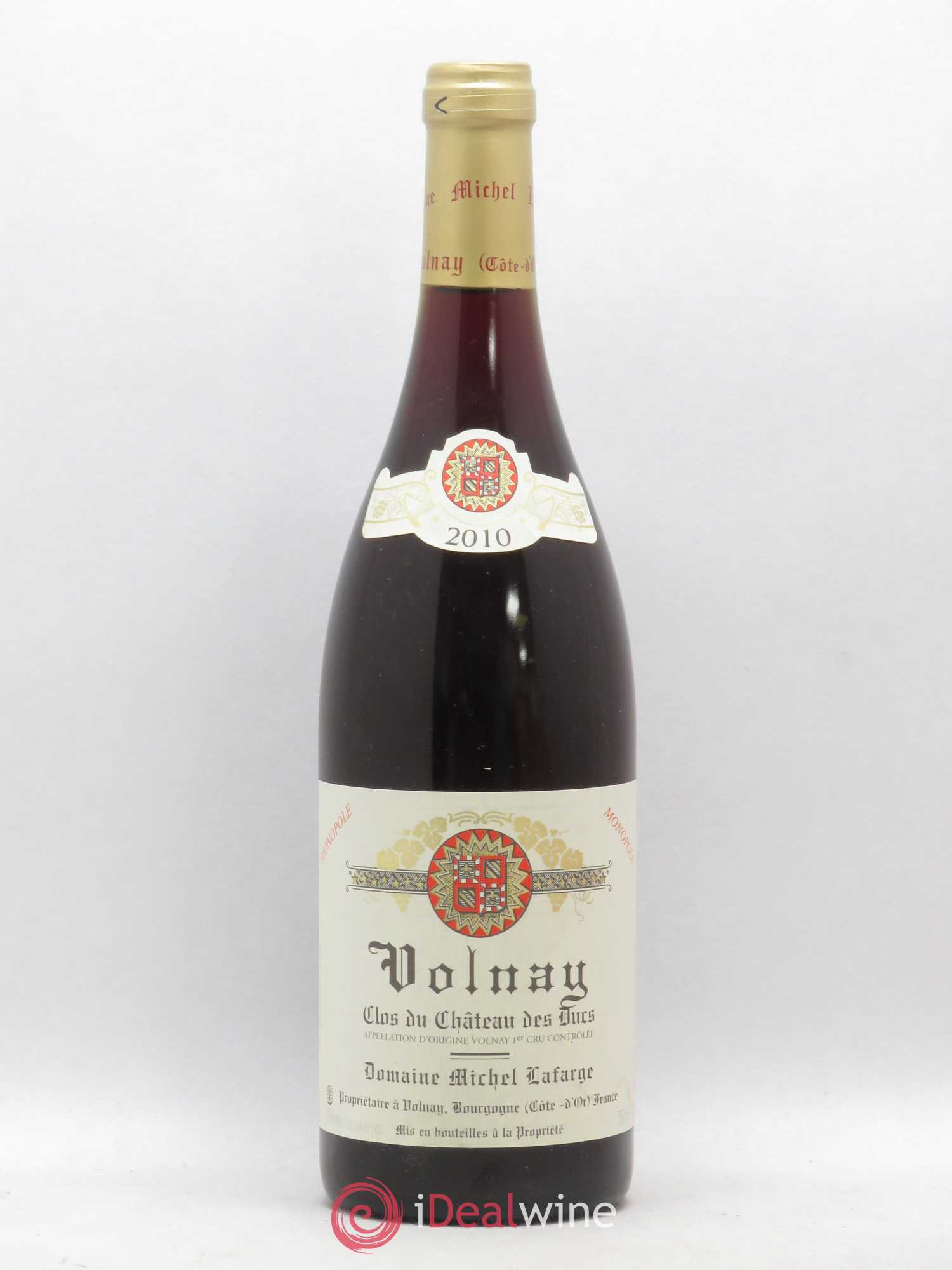 Volnay 1er Cru Clos du Château des Ducs Lafarge (Domaine) (sans prix de réserve) 2010 - Lot de 1 bouteille - 0