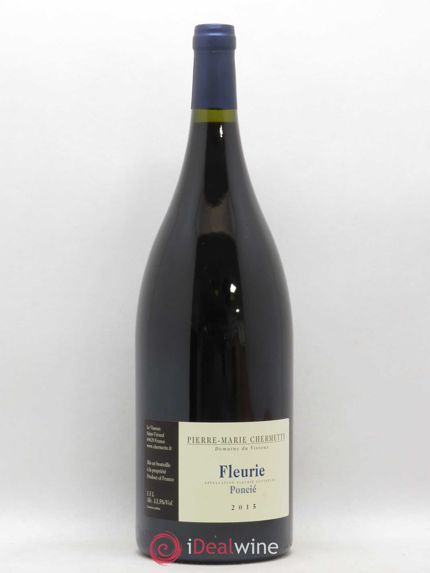 Fleurie Poncié Domaine du Vissoux - P-M. Chermette (sans prix de réserve) 2015 - Lot de 1 magnum - 0