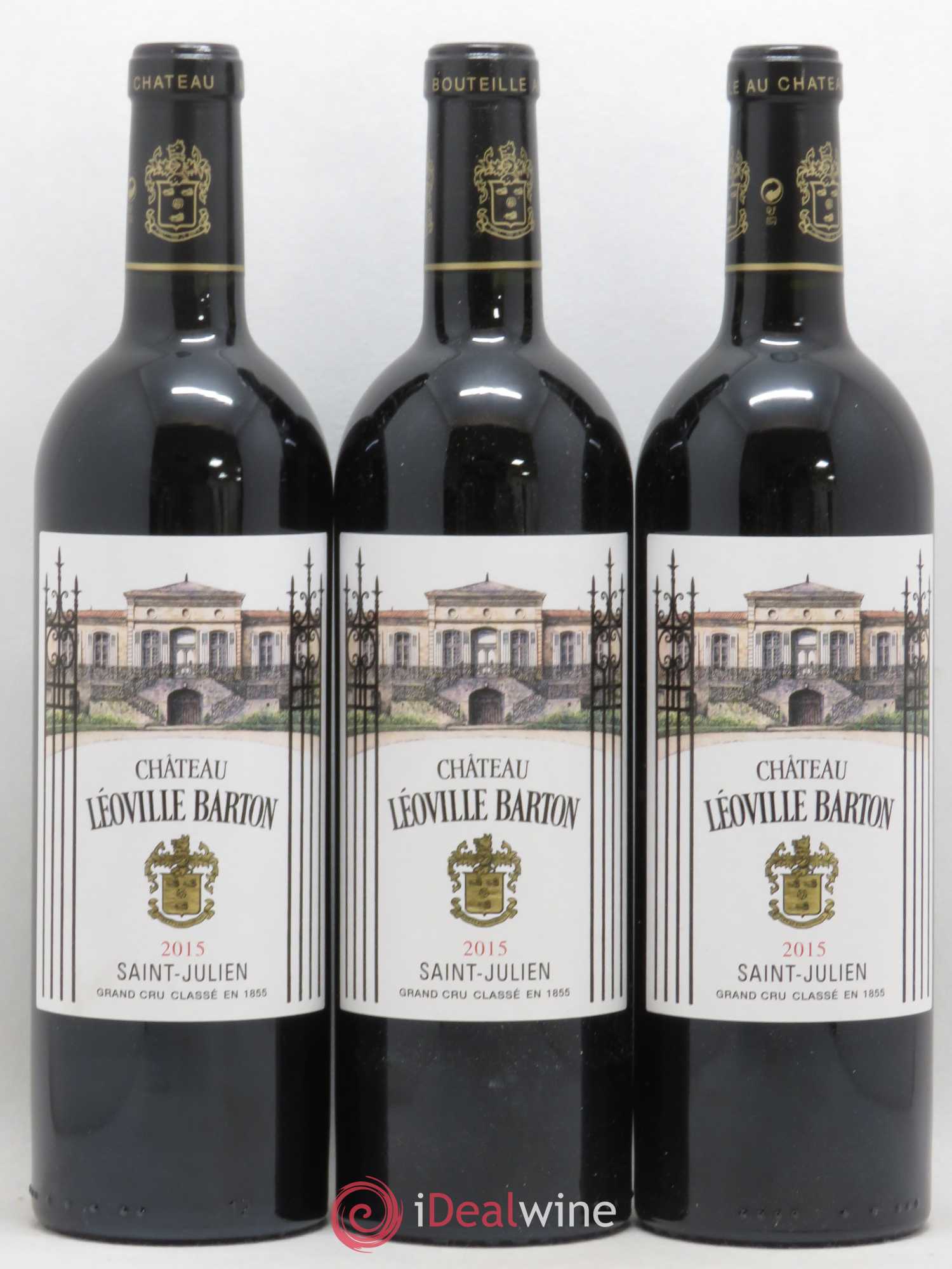 Château Léoville Barton 2ème Grand Cru Classé 2015 - Lot de 3 bouteilles - 0