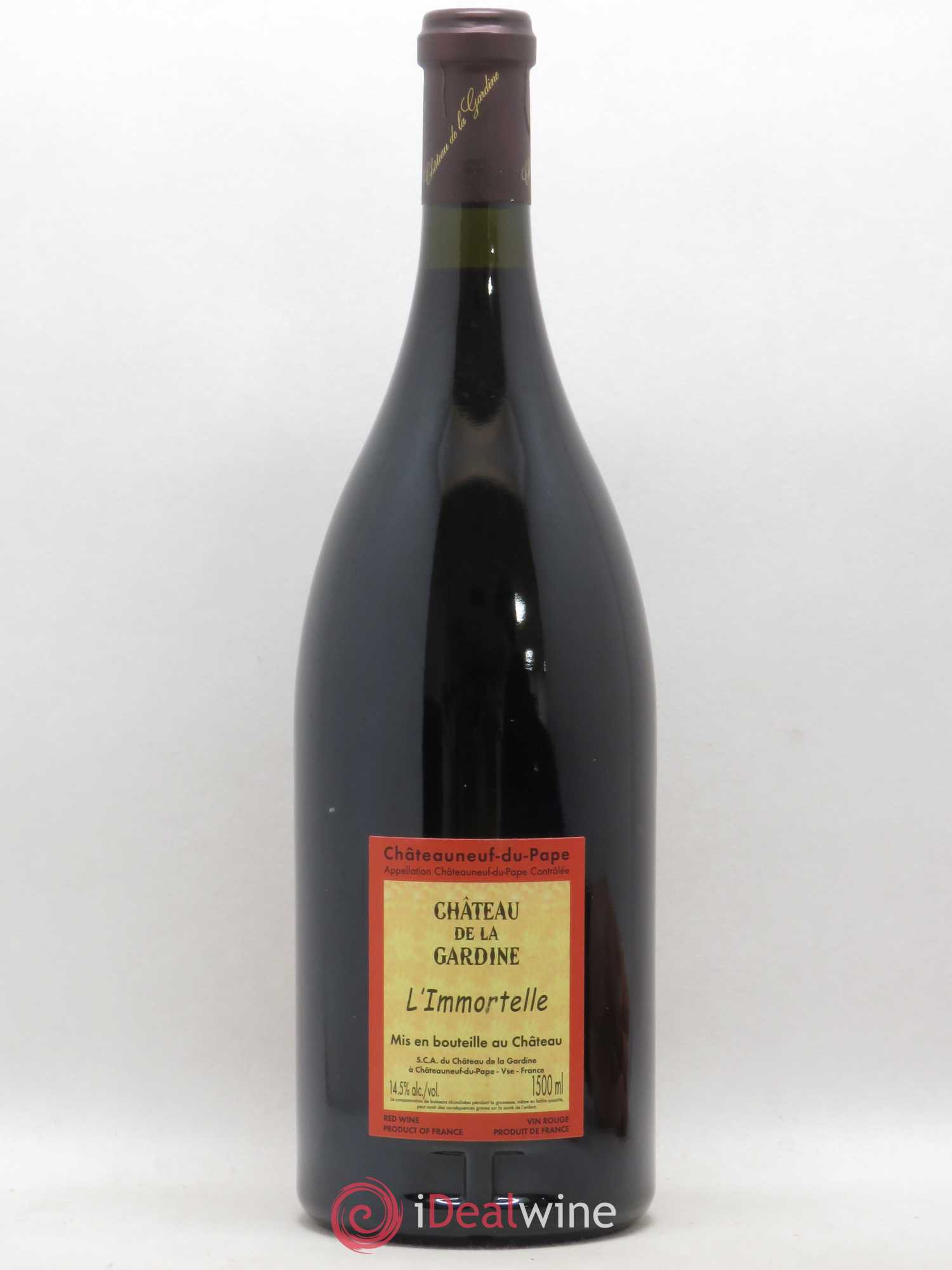 Châteauneuf-du-Pape Château de La Gardine L'Immortelle Famille Brunel 2007 - Lot de 1 magnum - 1
