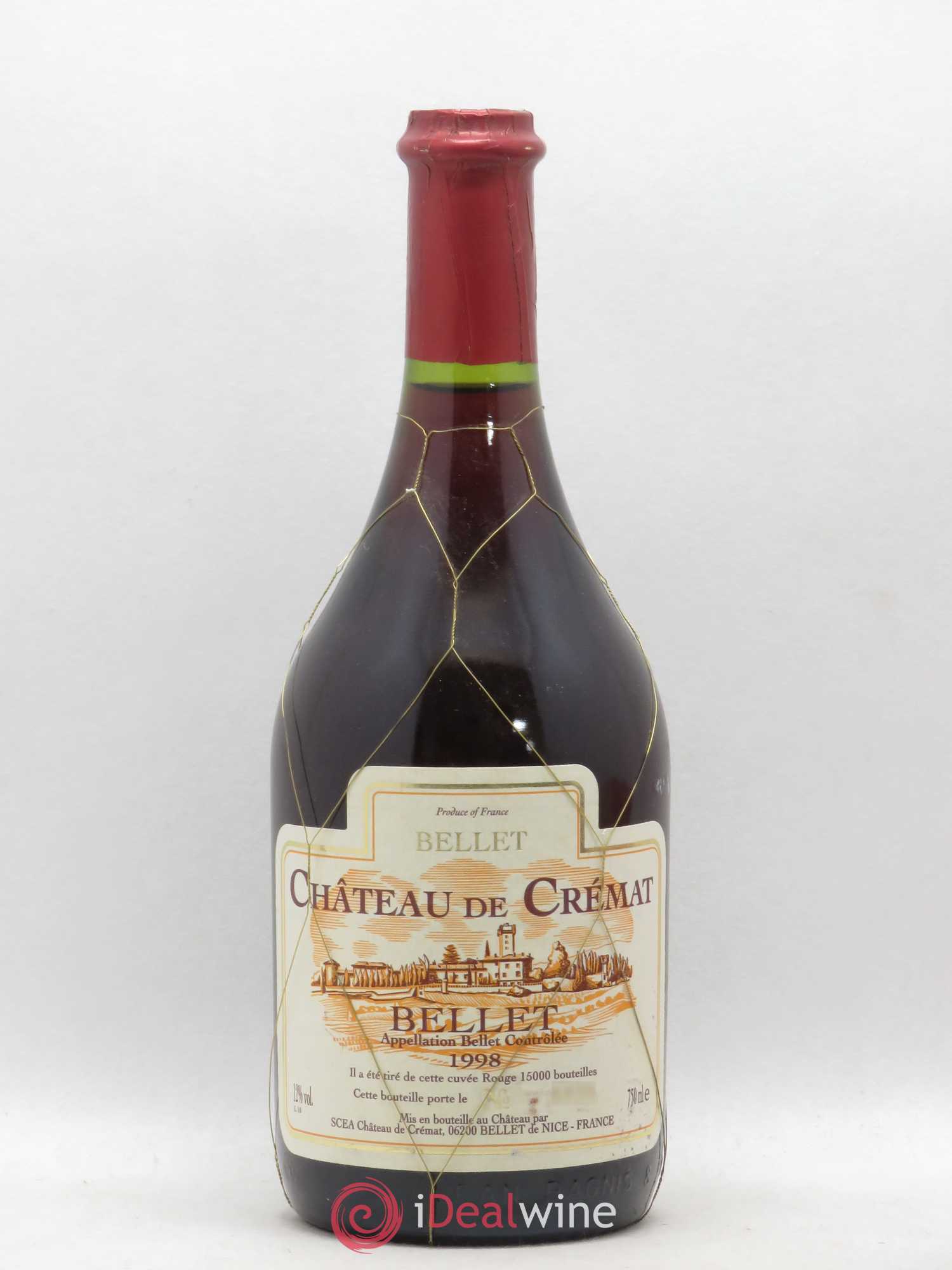 Côtes du Roussillon Château de Crémat (sans prix de réserve) 1998 - Lotto di 1 bottiglia - 0
