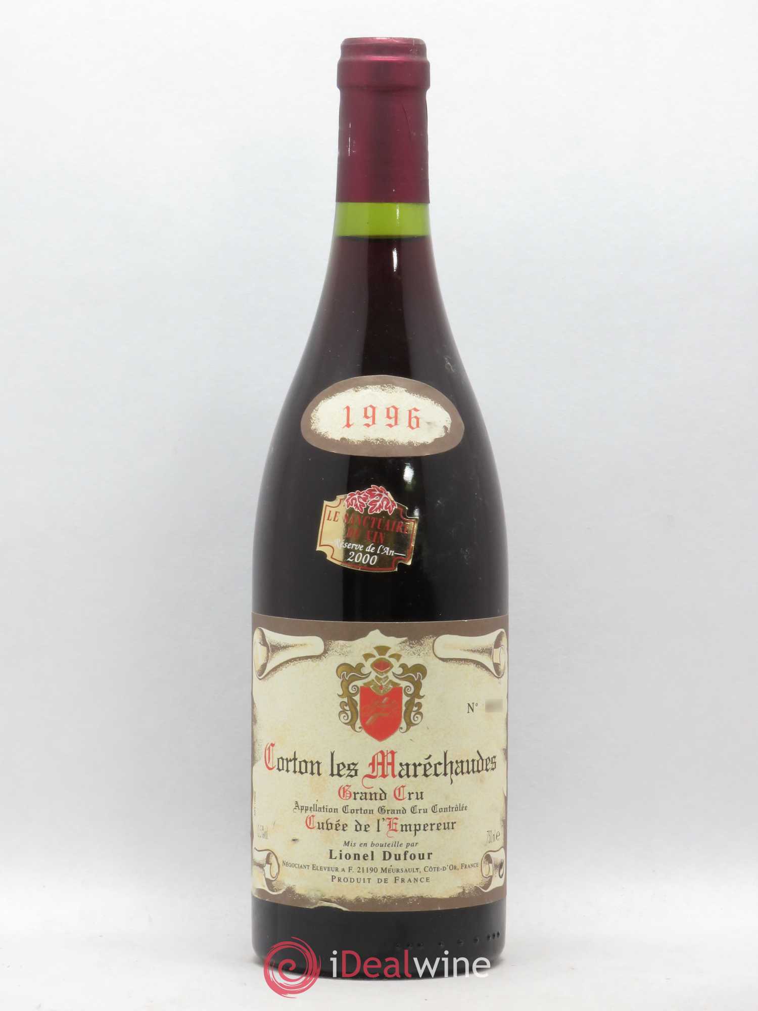 Corton Grand Cru Maréchaudes Cuvée de l'Empereur Dufour (sans prix de réserve) 1996 - Posten von 1 Flasche - 0