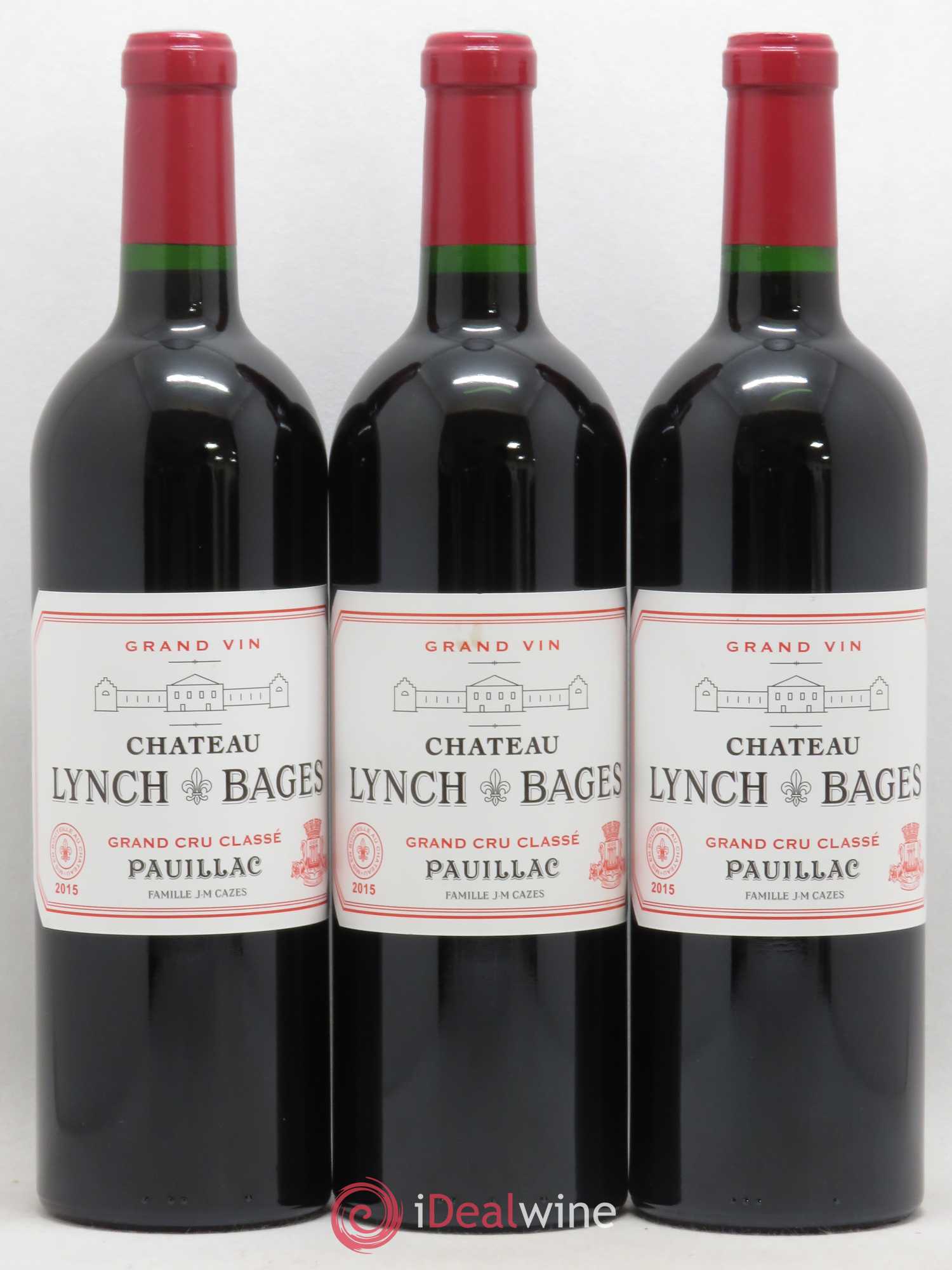 Château Lynch Bages 5ème Grand Cru Classé 2015 - Lot de 3 bouteilles - 0