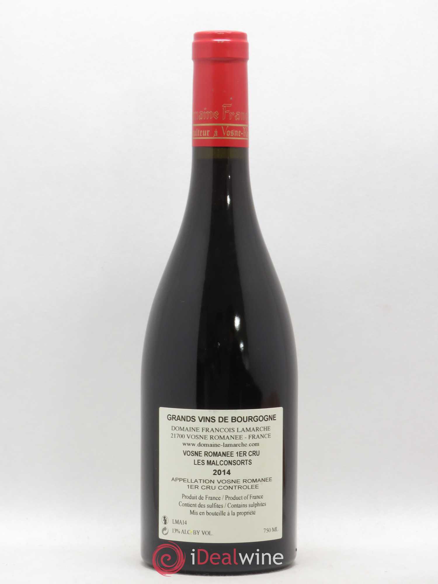 Vosne-Romanée 1er Cru Les Malconsorts Lamarche (Domaine)  (sans prix de réserve) 2014 - Lot de 1 bouteille - 1