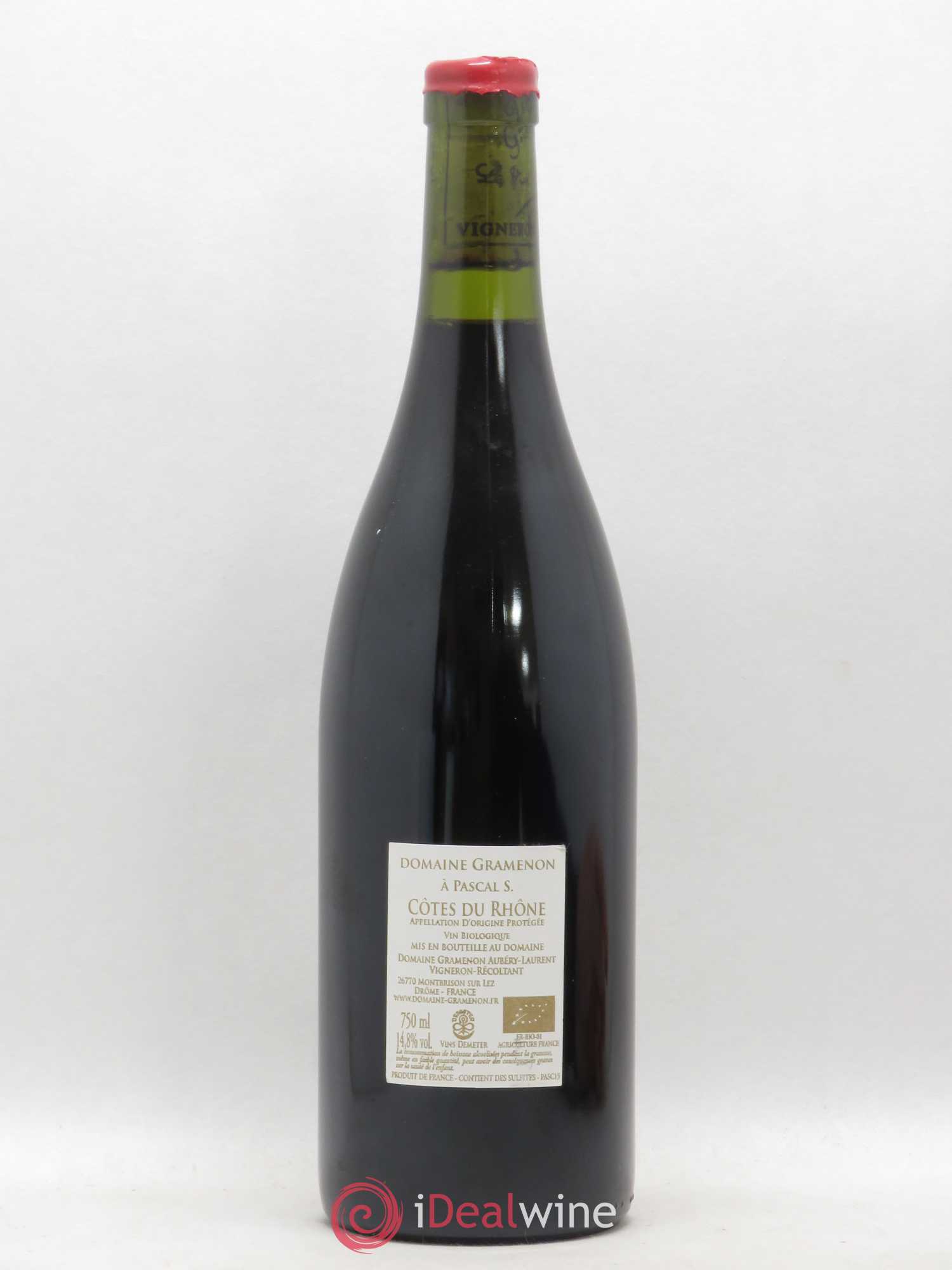 Côtes-du-Rhône A Pascal S. Gramenon (Domaine) 2015 - Lot de 1 bouteille - 1
